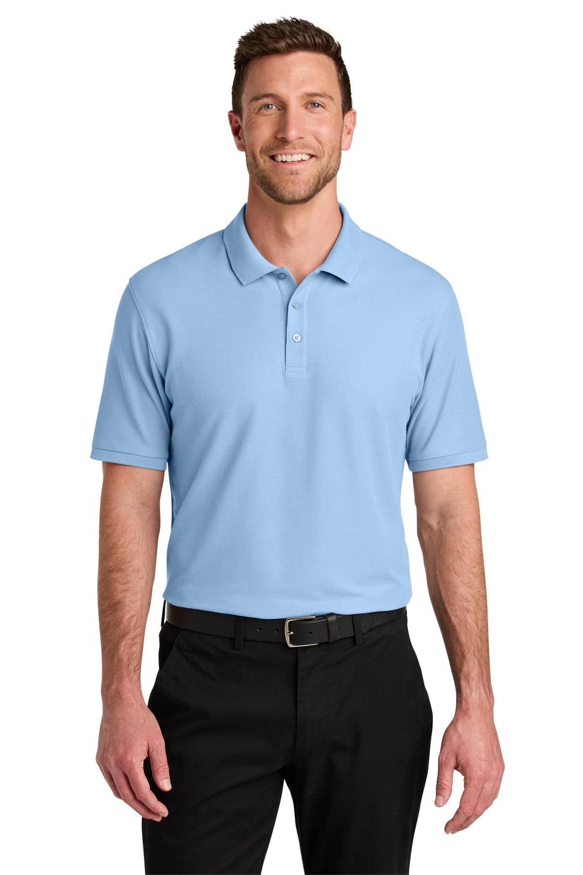 Custom Embroidered or DTF Printed - Port Authority® Tall Wearever Signature Pique Polo TLK200