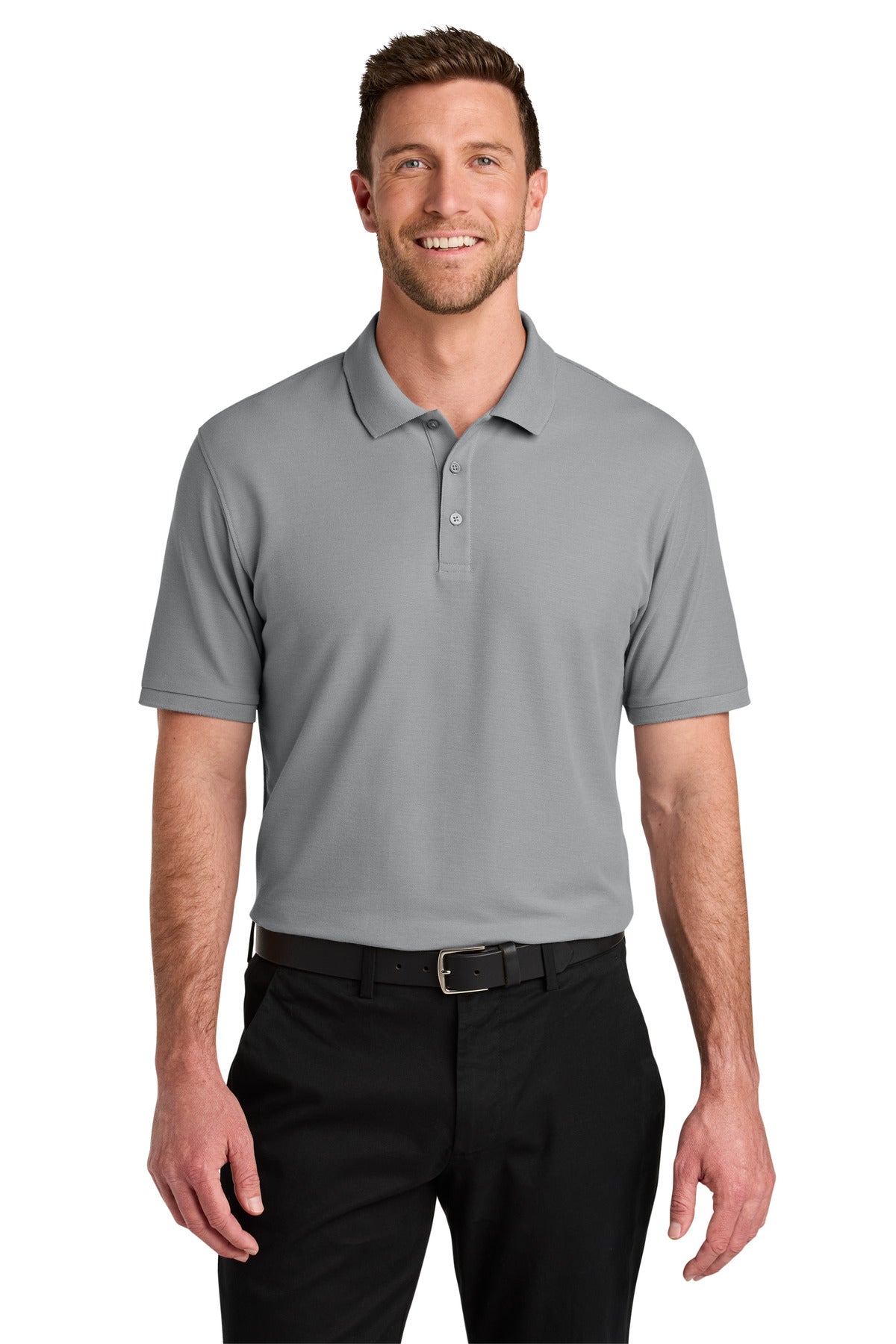 Custom Embroidered or DTF Printed - Port Authority® Tall Wearever Signature Pique Polo TLK200
