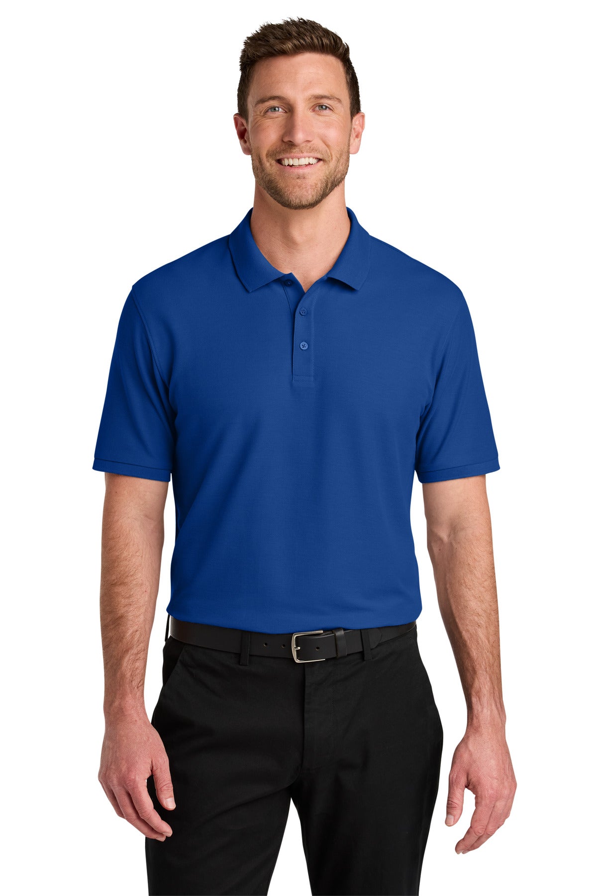 Custom Embroidery or DTF Print - Port Authority ® Tall Wearever Signature Pique Polo TLK200