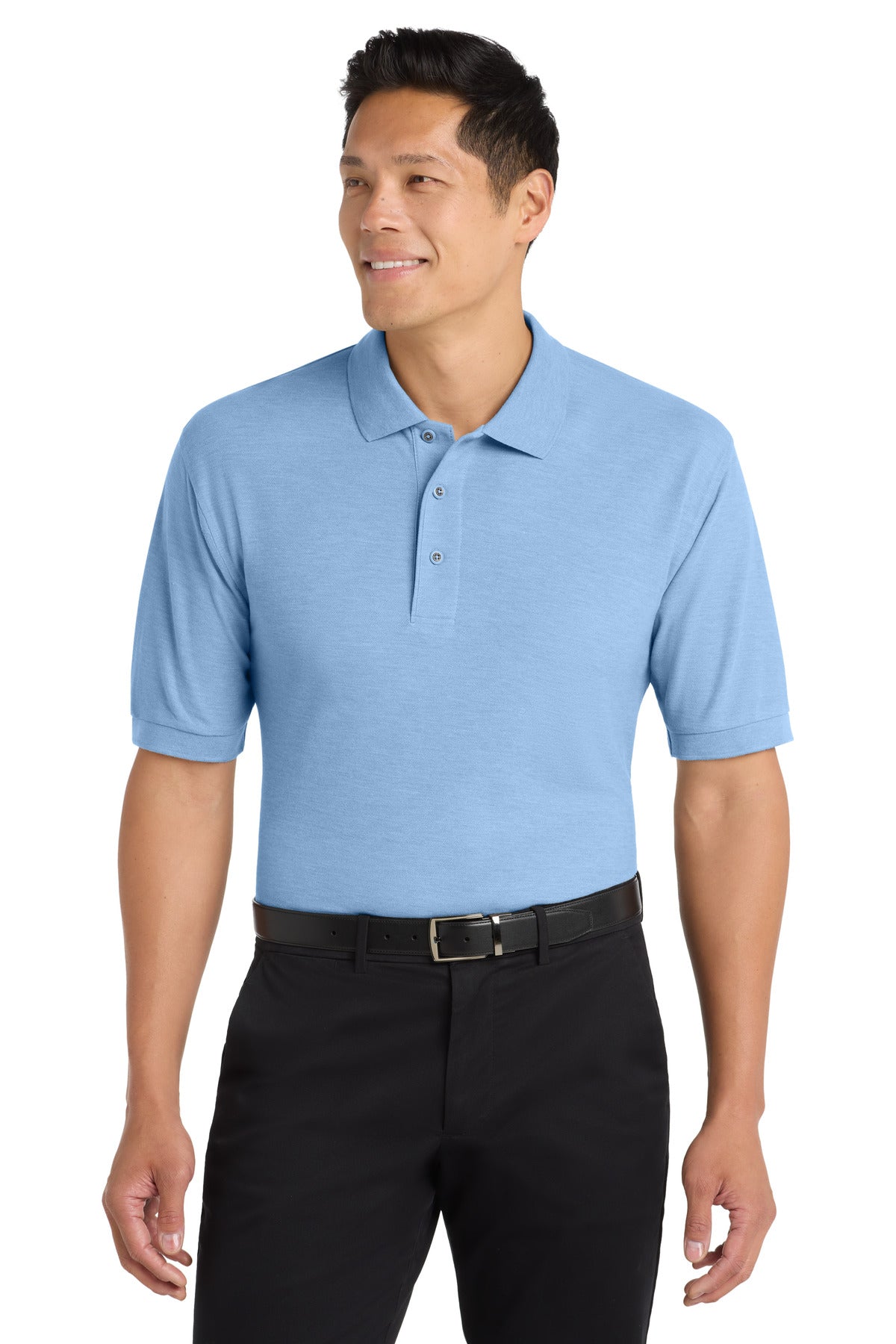 Custom Embroidery or DTF Print - Port Authority ® Tall Silk Touch™ Polo. TLK500
