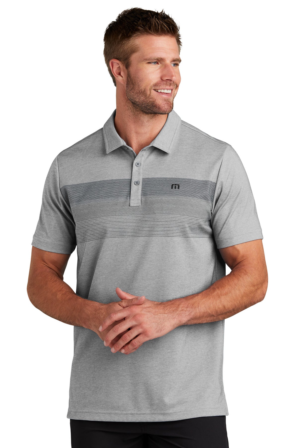 Custom Embroidered - TravisMathew Coastal Chest Stripe Polo TM1MY402