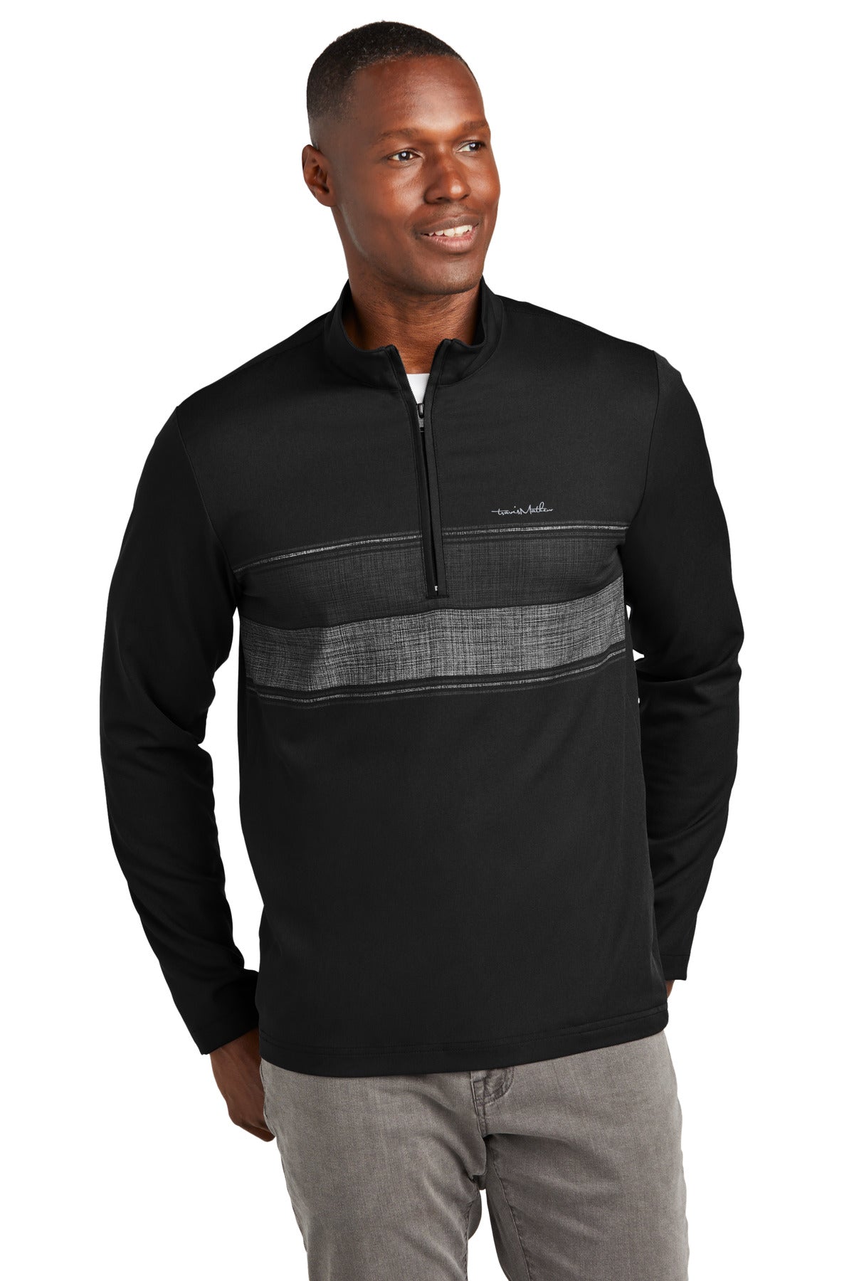 Custom Embroidered - TravisMathew Balboa Chest Stripe 1/4-Zip TM1MZ340