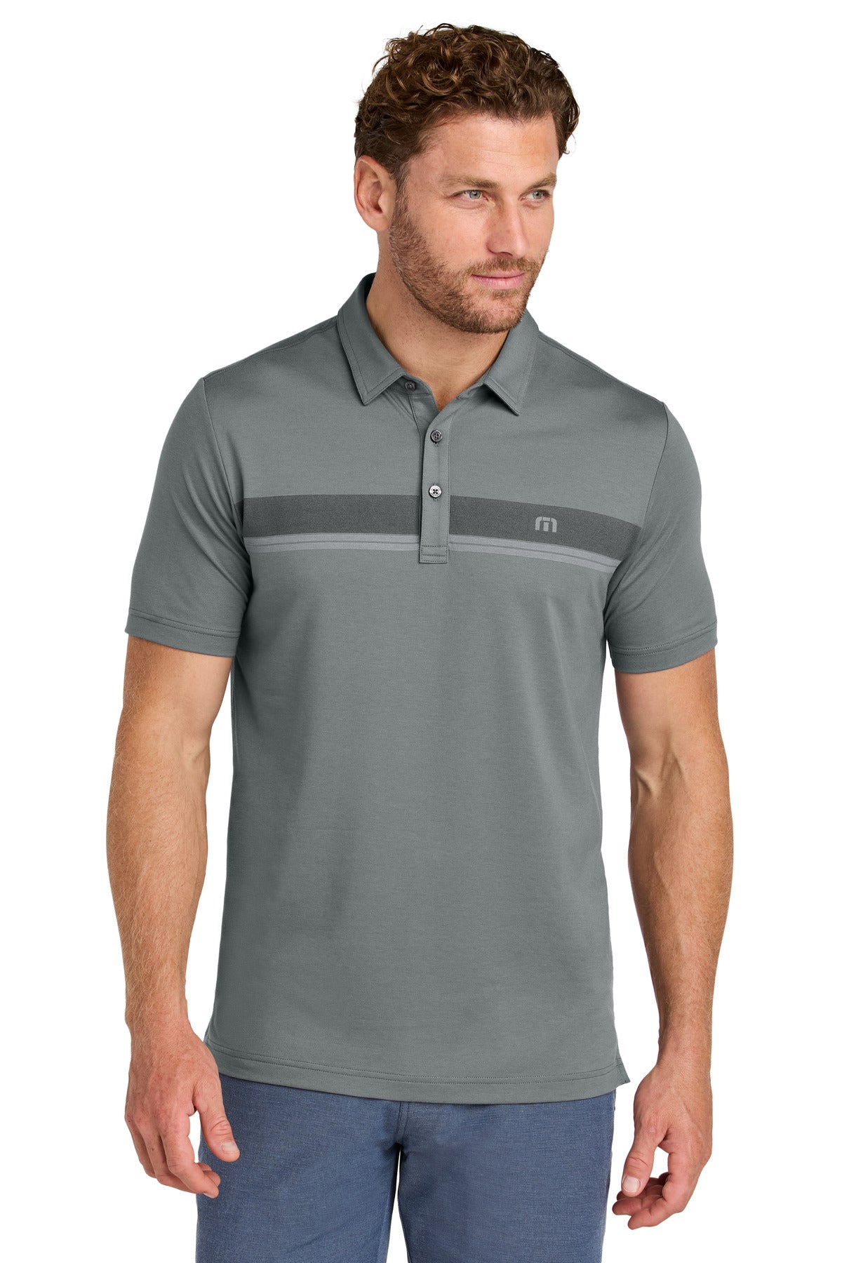 Custom Embroidered - TravisMathew Glenview Stripe Polo TMA41462