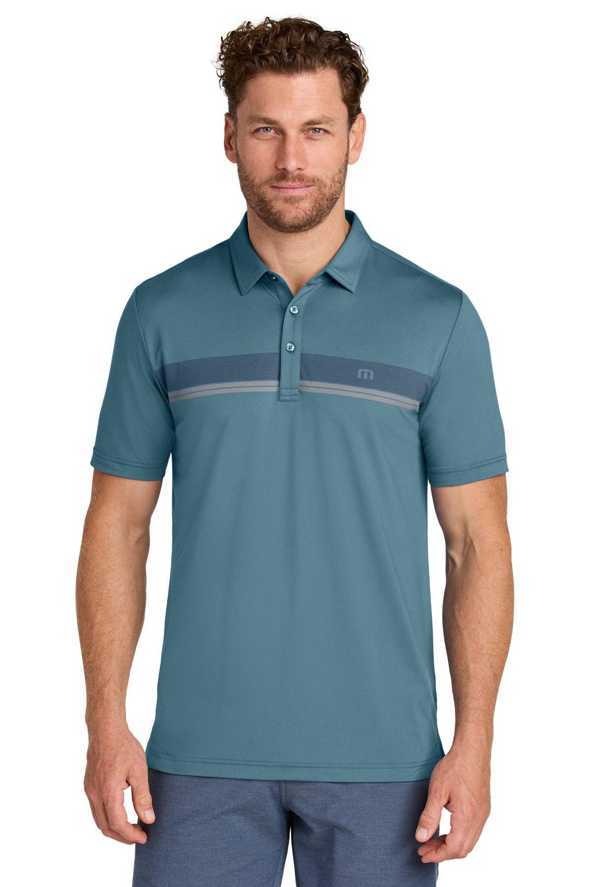 Custom Embroidered - TravisMathew Glenview Stripe Polo TMA41462