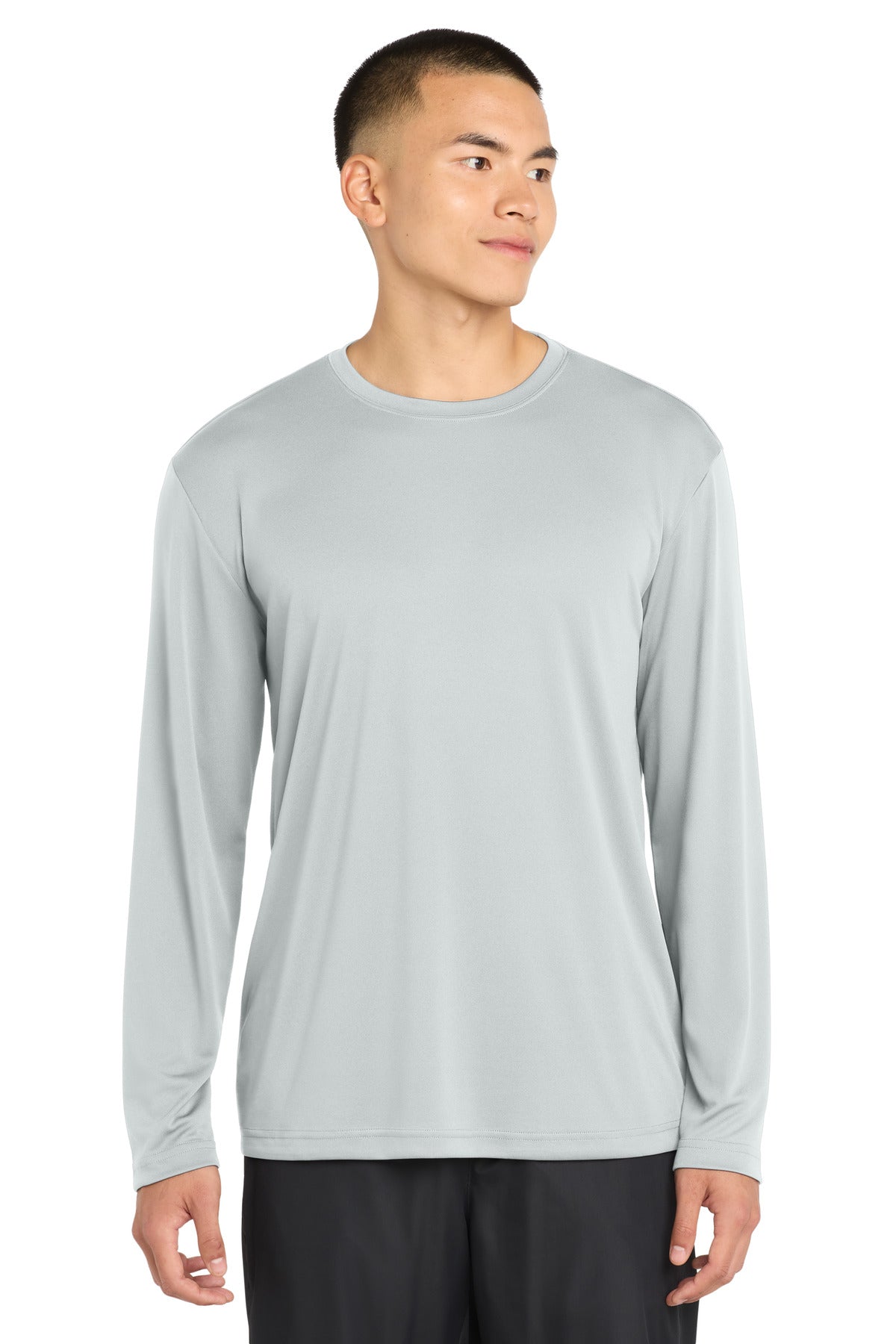 Custom Embroidery or DTF Print - Sport-Tek ® Tall Long Sleeve PosiCharge ® Competitor™ Tee. TST350LS