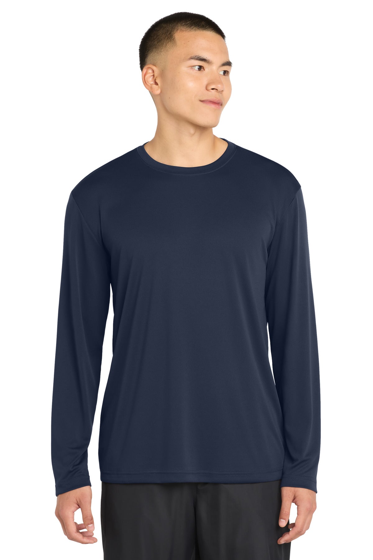 Custom Embroidery or DTF Print - Sport-Tek ® Tall Long Sleeve PosiCharge ® Competitor™ Tee. TST350LS