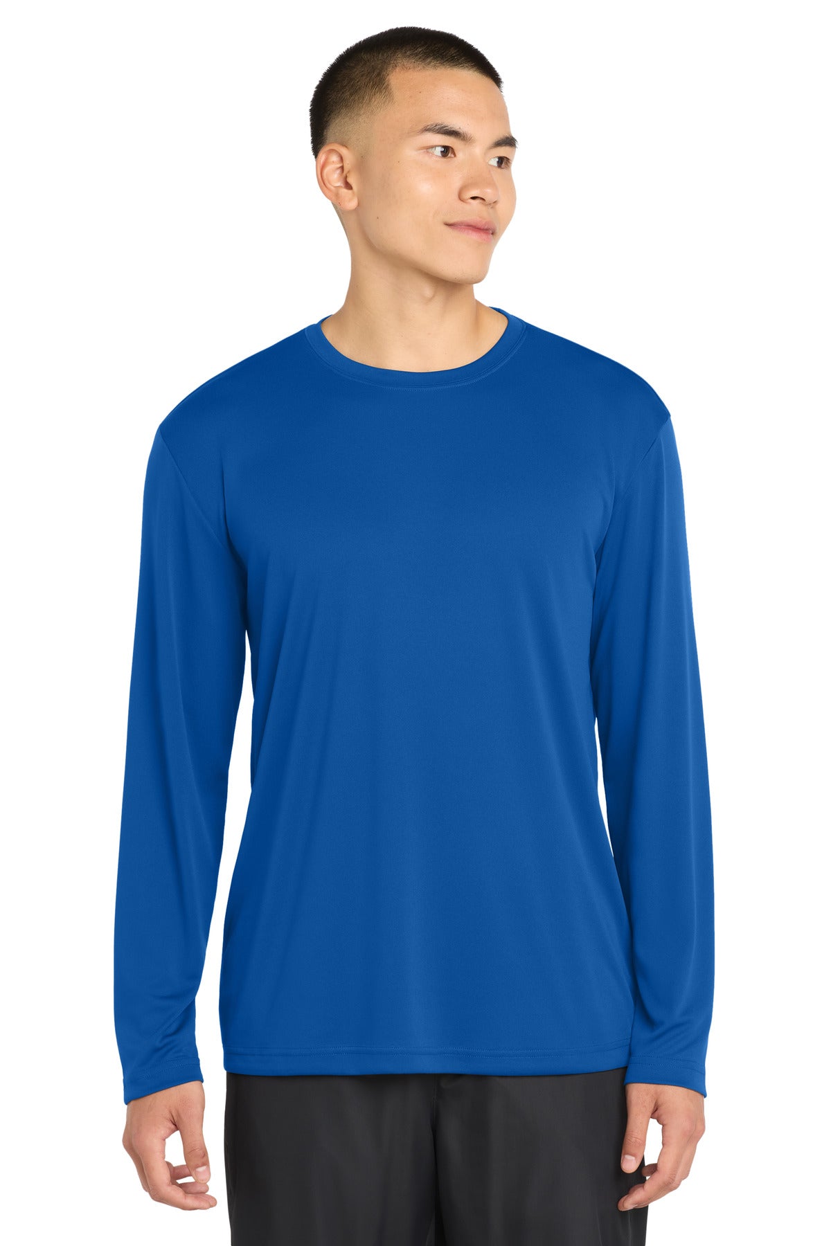 Custom Embroidery or DTF Print - Sport-Tek ® Tall Long Sleeve PosiCharge ® Competitor™ Tee. TST350LS