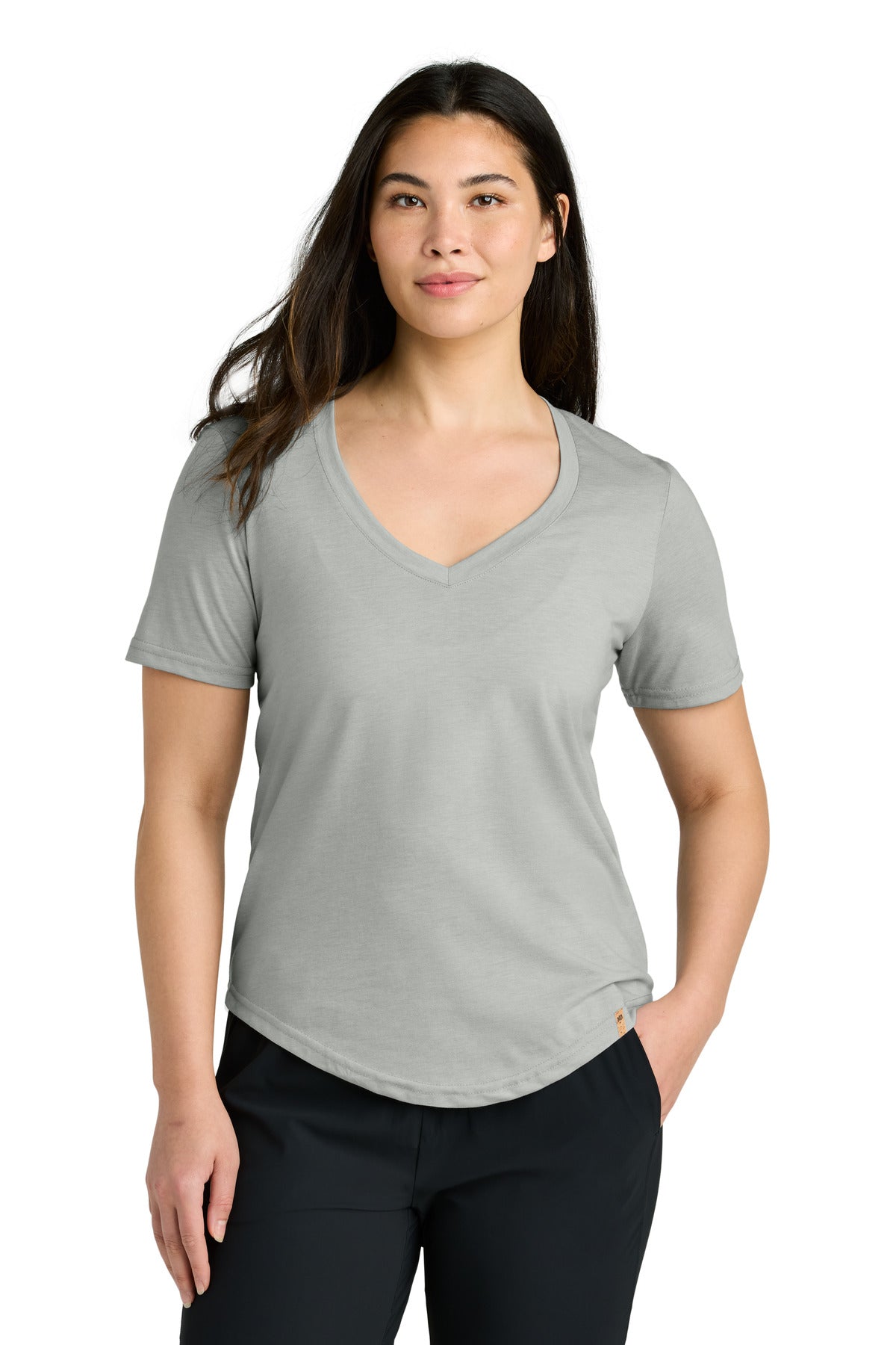 Custom Embroidery or DTF Print - tentree ® Women's TreeBlend V-Neck T-Shirt TTCW5646