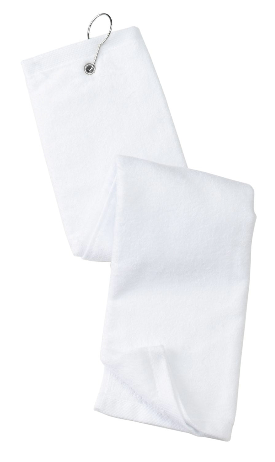 Custom Embroidered - Port Authority® Grommeted Tri-Fold Golf Towel.  TW50