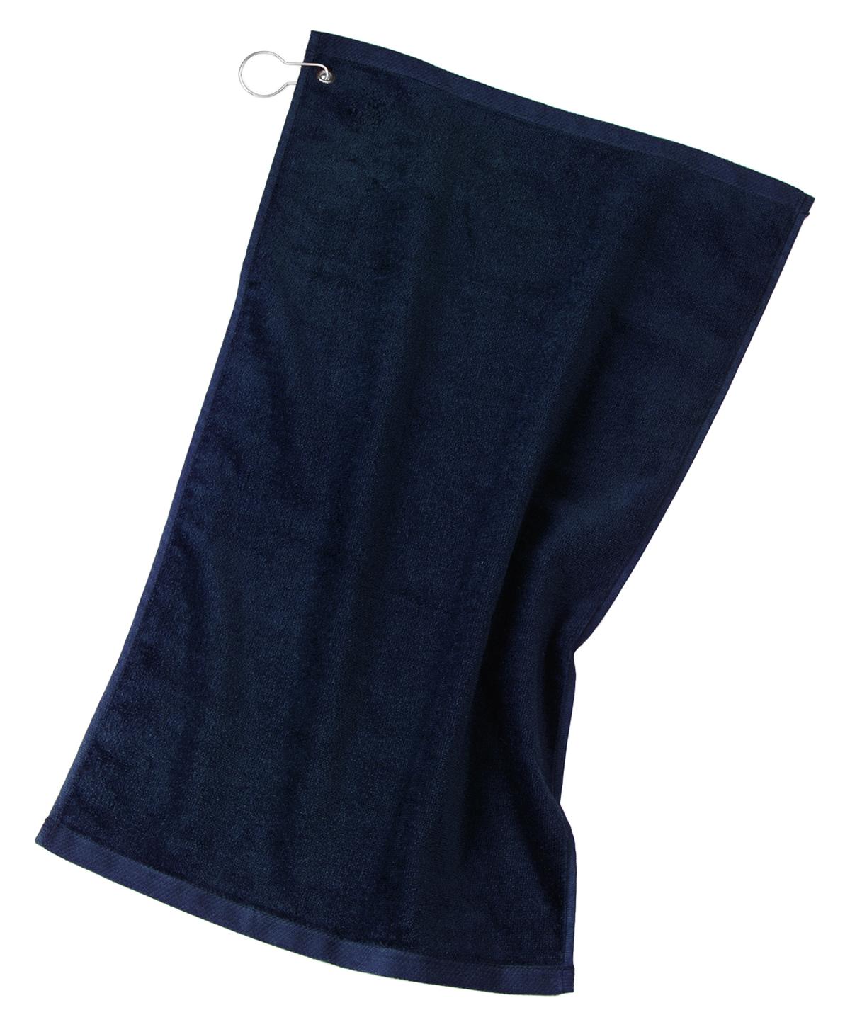 Custom Embroidered - Port Authority® Grommeted Golf Towel.  TW51
