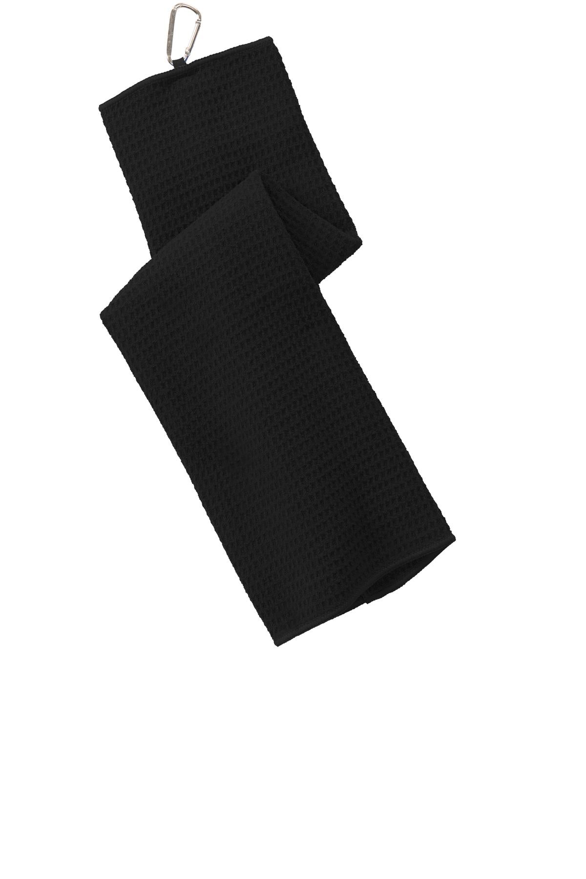 Custom Embroidered - Port Authority® Waffle Microfiber Golf Towel. TW60