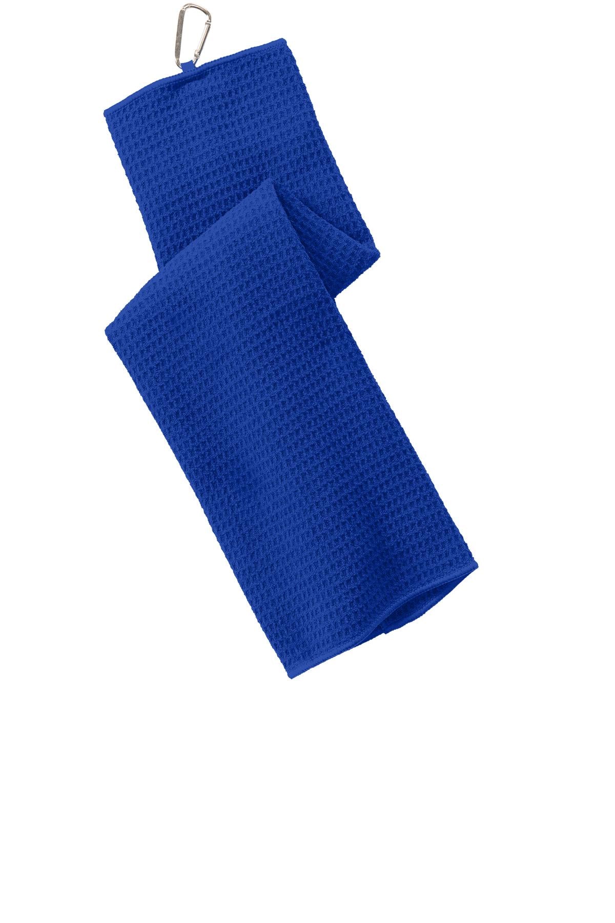 Custom Embroidered - Port Authority® Waffle Microfiber Golf Towel. TW60
