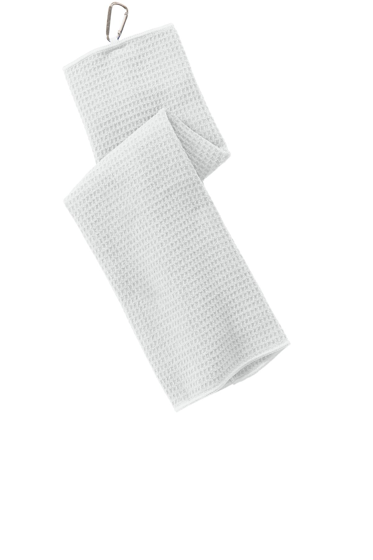 Custom Embroidered - Port Authority® Waffle Microfiber Golf Towel. TW60