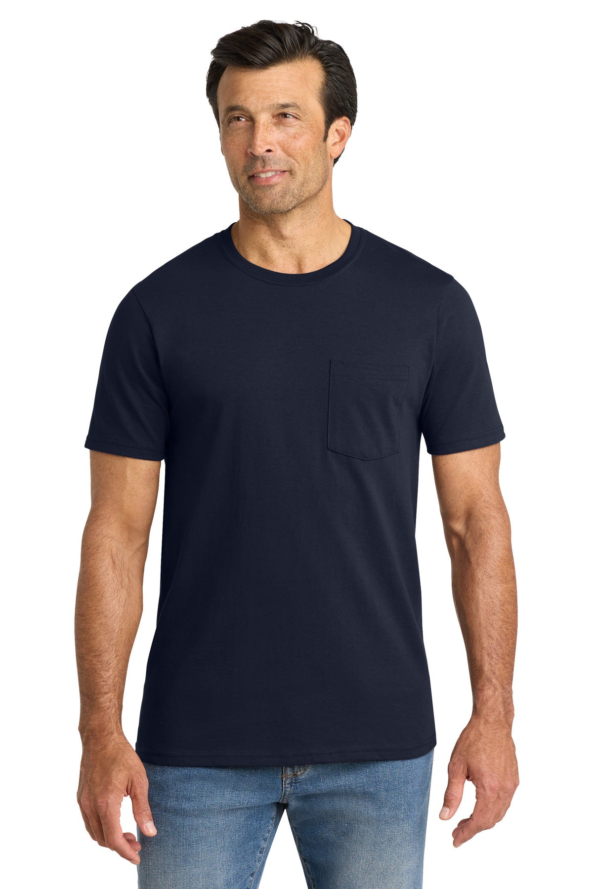 Custom Embroidery or DTF Print - Volunteer Knitwear ™ All-American Pocket Tee VL100P