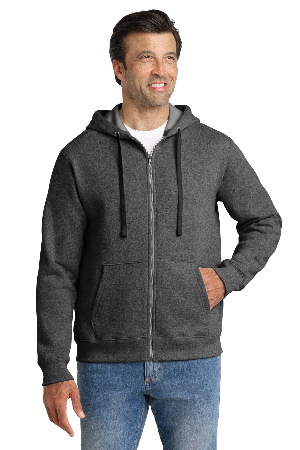Custom Embroidery or DTF Print - Volunteer Knitwear ™ Chore Fleece Full-Zip Hoodie VL130ZH