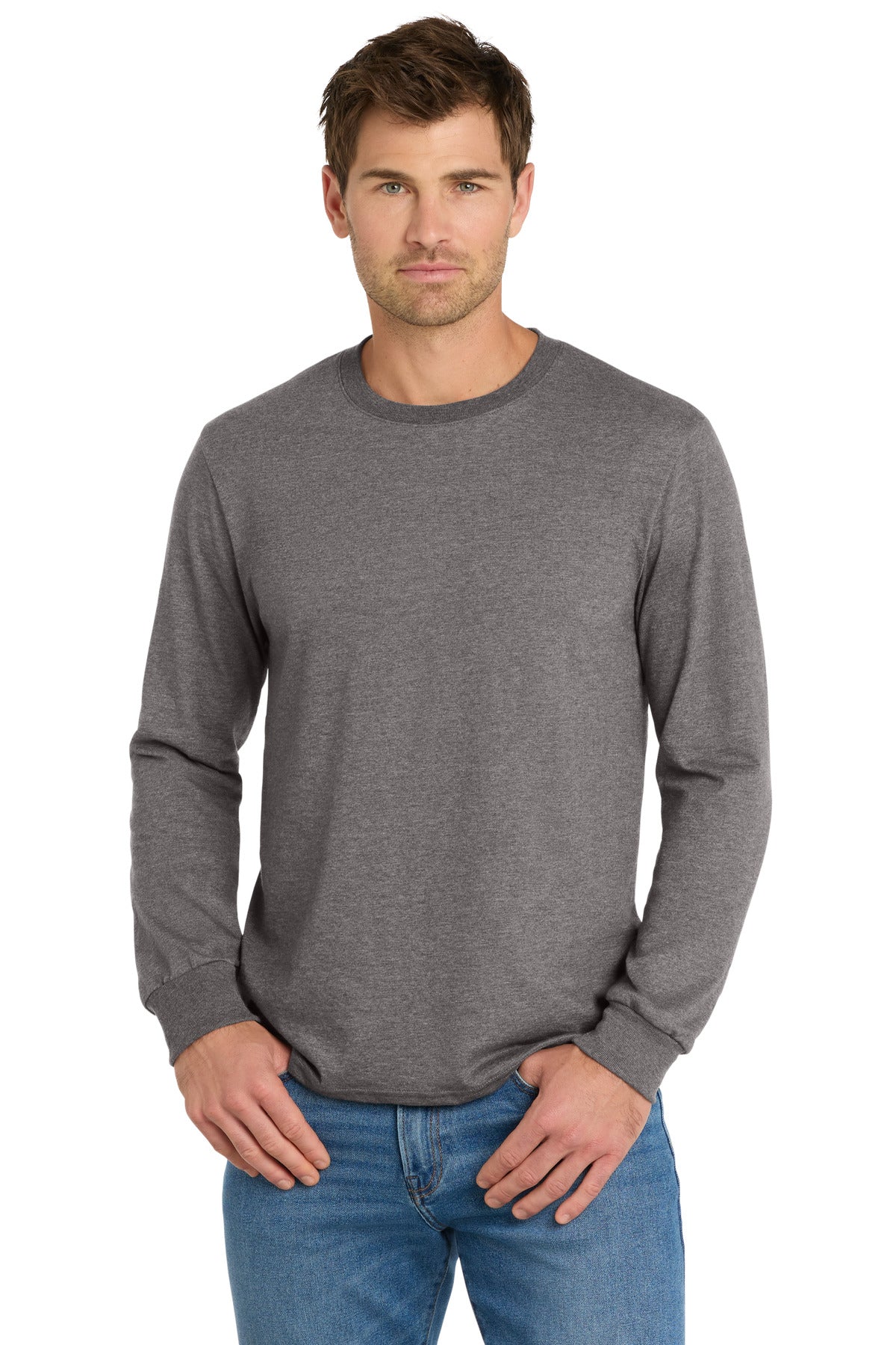 Custom Embroidery or DTF Print - Volunteer Knitwear ™ Chore Long Sleeve Tee VL60LS