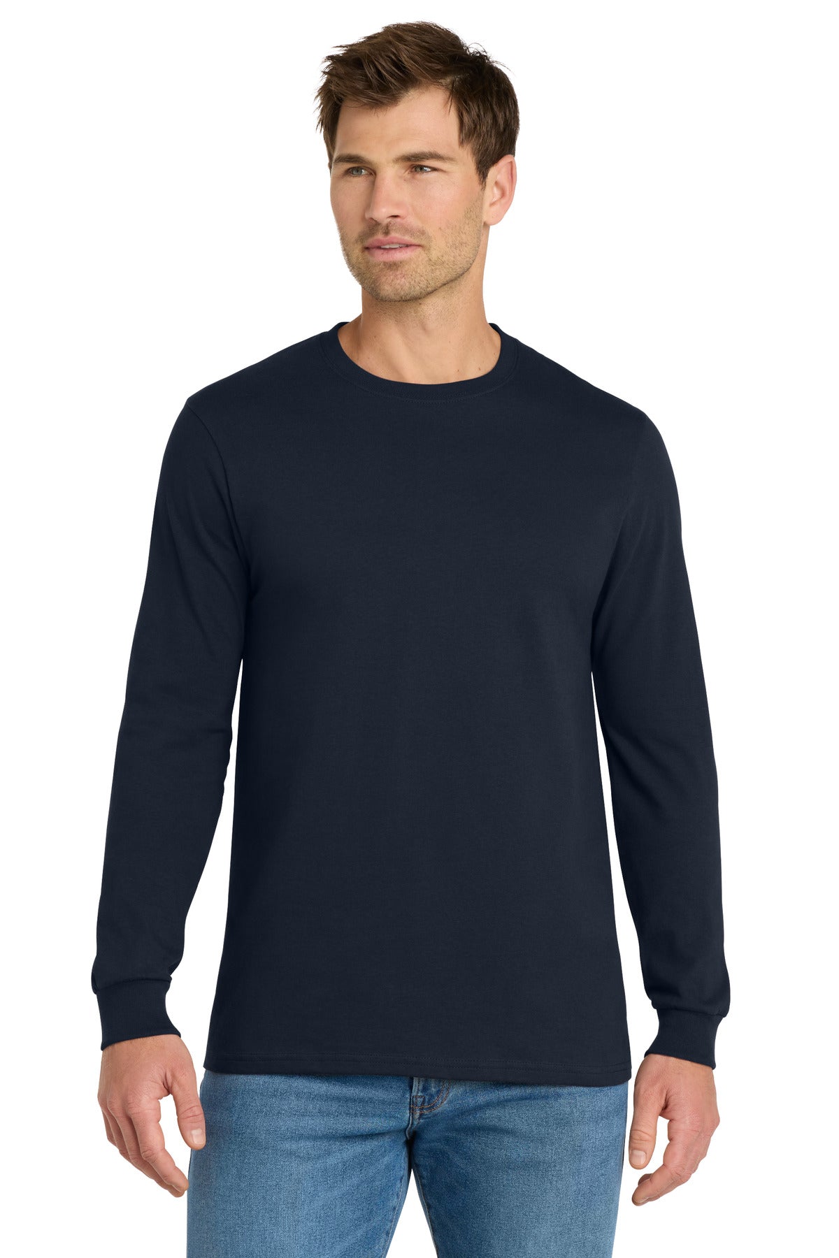 Custom Embroidery or DTF Print - Volunteer Knitwear ™ Chore Long Sleeve Tee VL60LS