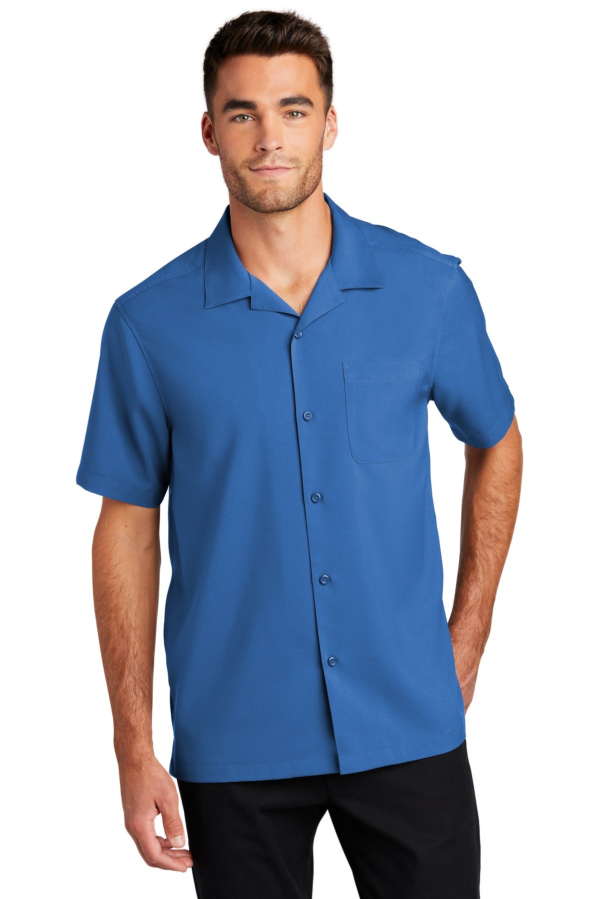 Custom Embroidered - Port Authority © Short Sleeve Performance Staff Shirt W400