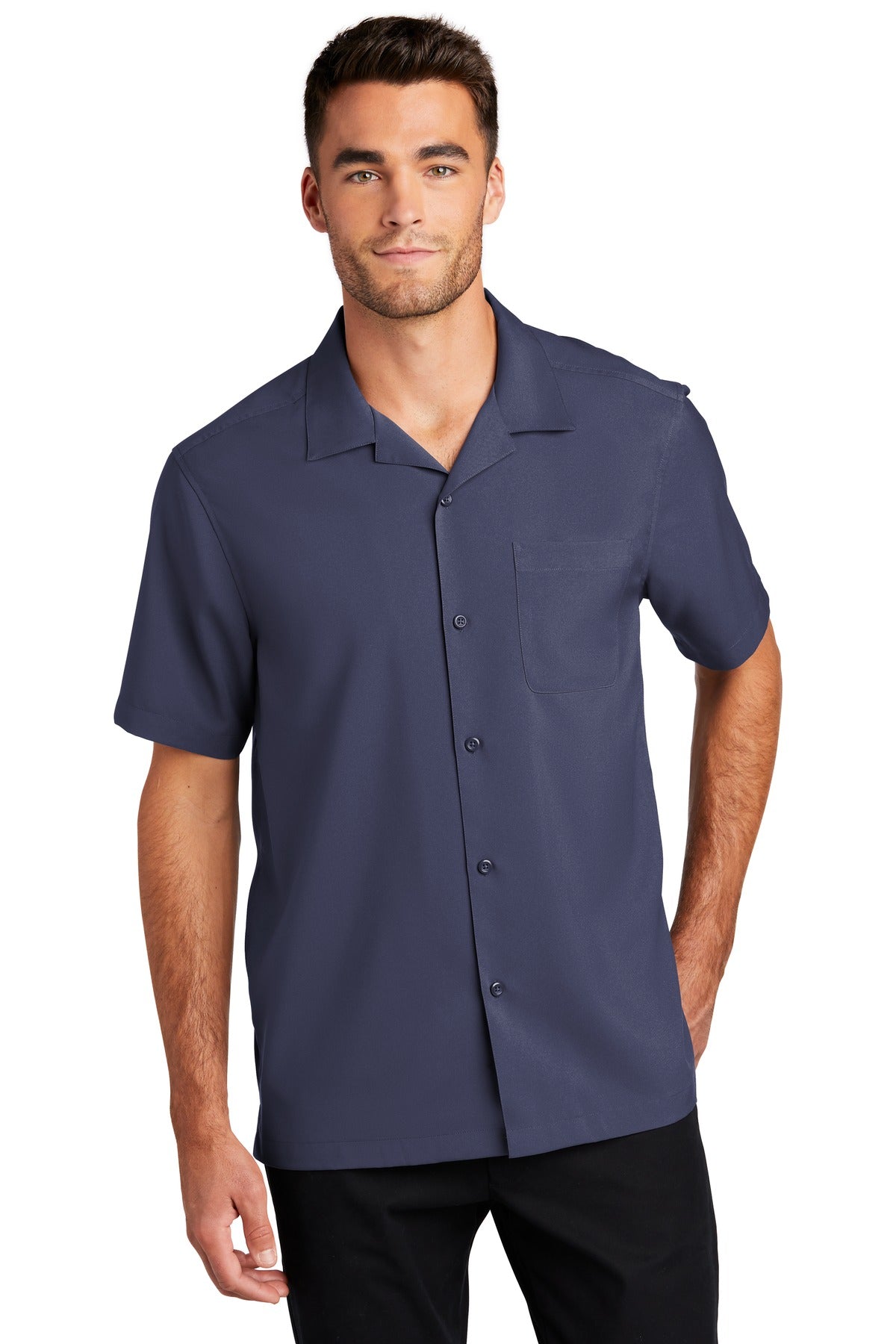 Custom Embroidered - Port Authority © Short Sleeve Performance Staff Shirt W400