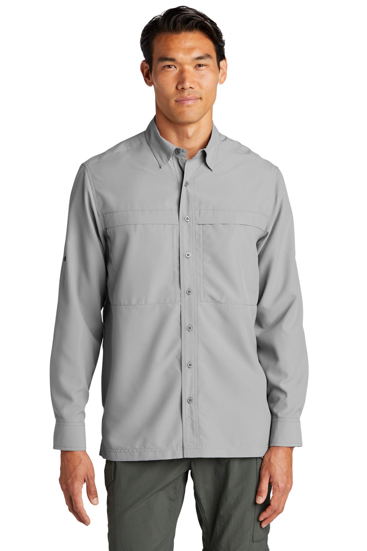 Custom Embroidered - Port Authority© Long Sleeve UV Daybreak Shirt W960