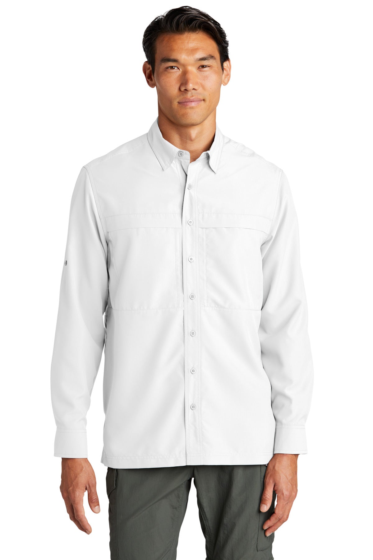 Custom Embroidered - Port Authority© Long Sleeve UV Daybreak Shirt W960