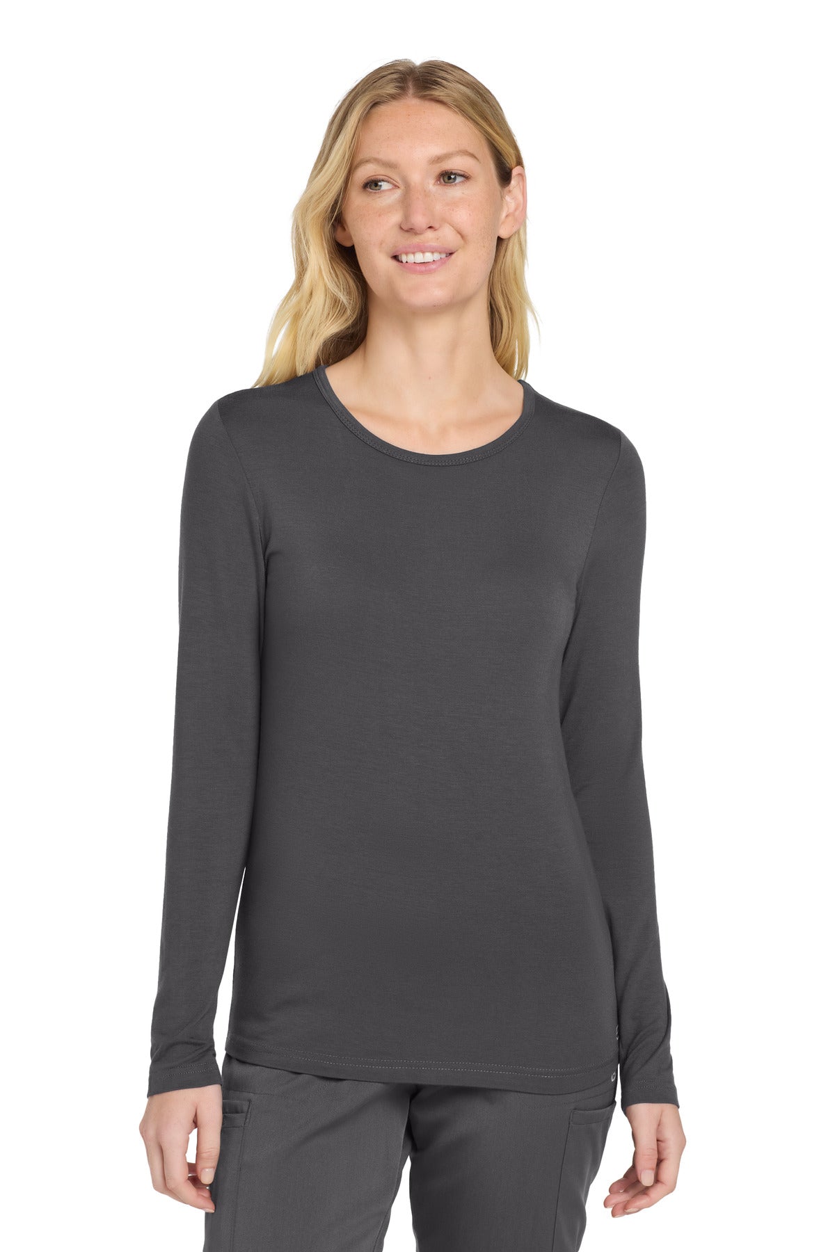 Custom Embroidery or DTF Print - Wink ® Women's Long Sleeve Layer Tee WW4029