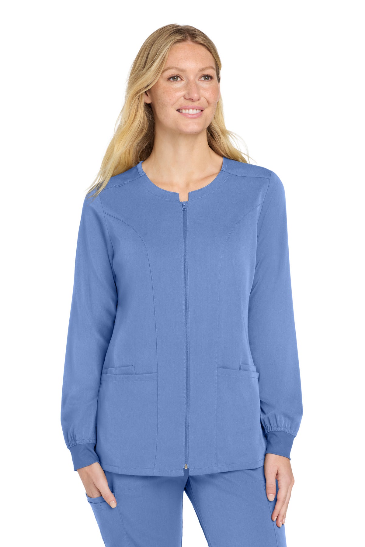 Custom Embroidery or DTF Print - Wink ® Women's Premiere Flex ™ Full-Zip Scrub Jacket WW4088