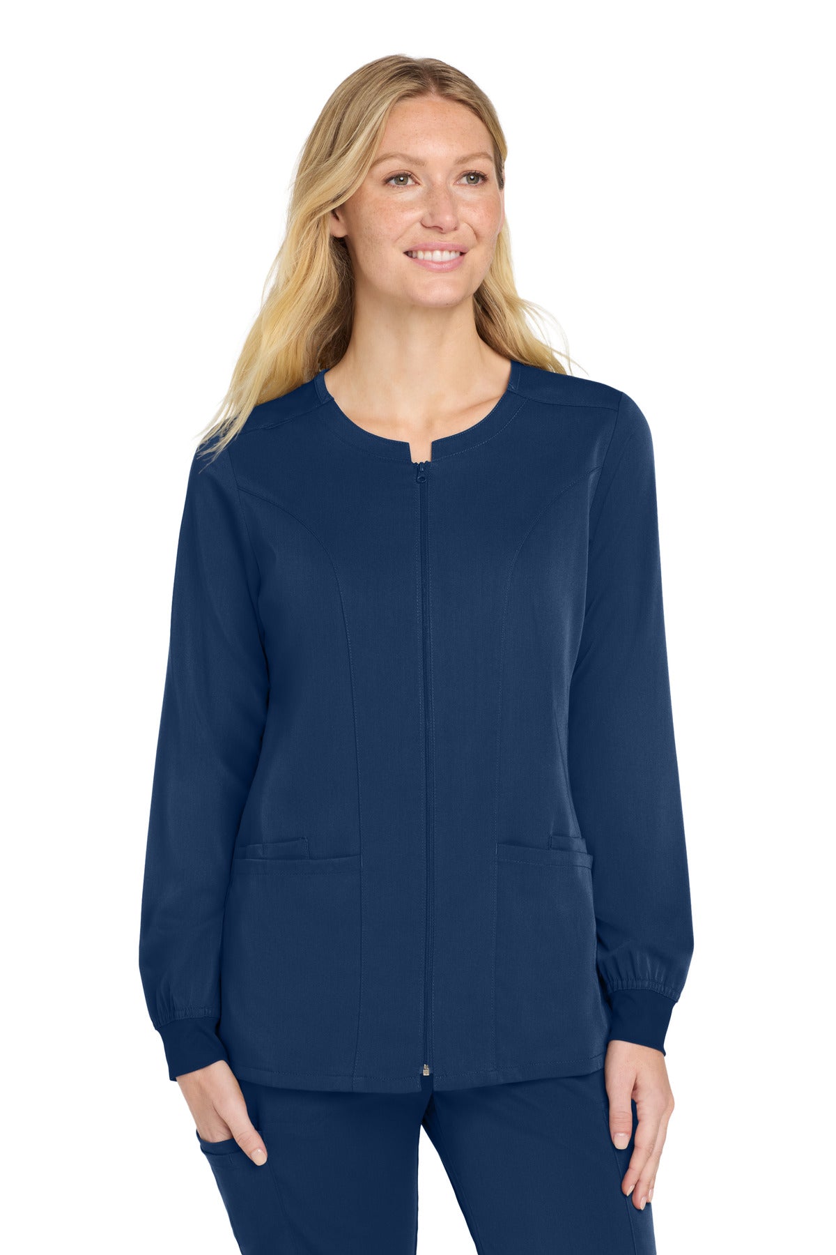Custom Embroidery or DTF Print - Wink ® Women's Premiere Flex ™ Full-Zip Scrub Jacket WW4088