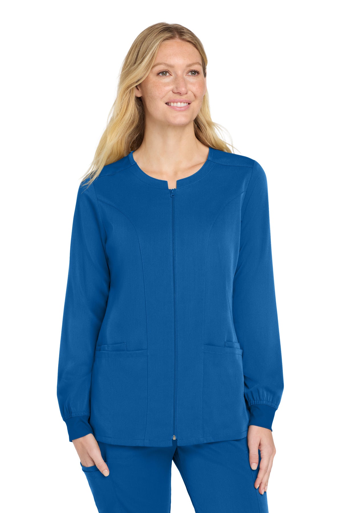Custom Embroidery or DTF Print - Wink ® Women's Premiere Flex ™ Full-Zip Scrub Jacket WW4088