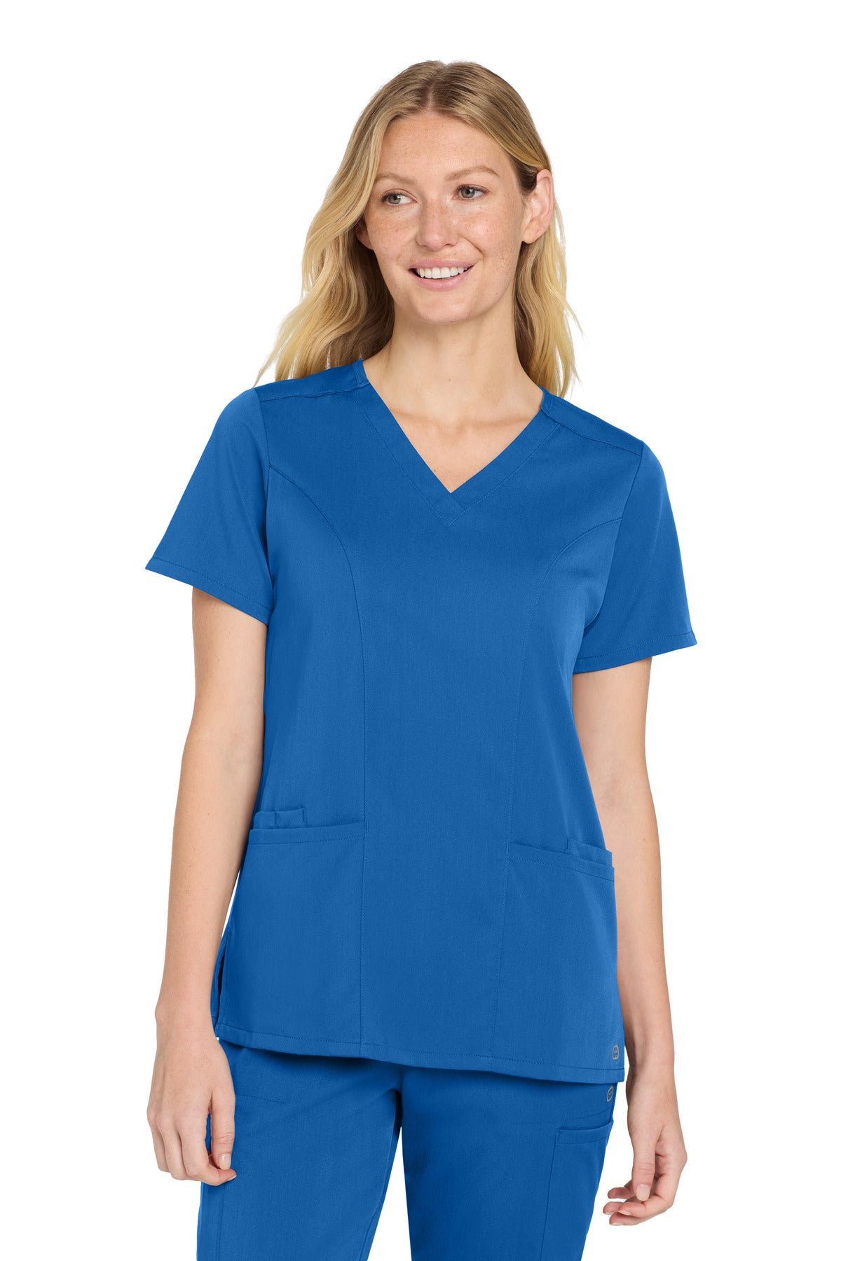 Custom Embroidery or DTF Print - Wink ® Women's Premiere Flex ™ V-Neck Top WW4168
