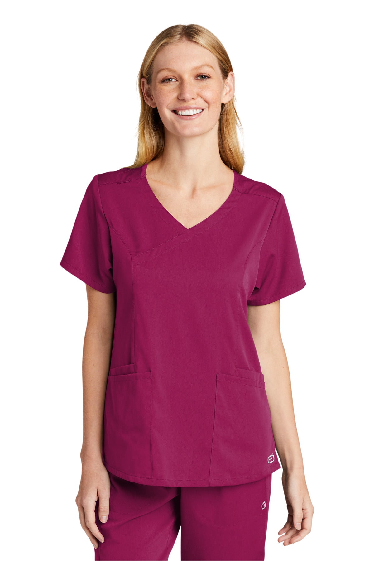 Custom Embroidered - Wink® Women's Premiere Flex™ Mock Wrap Top WW4268