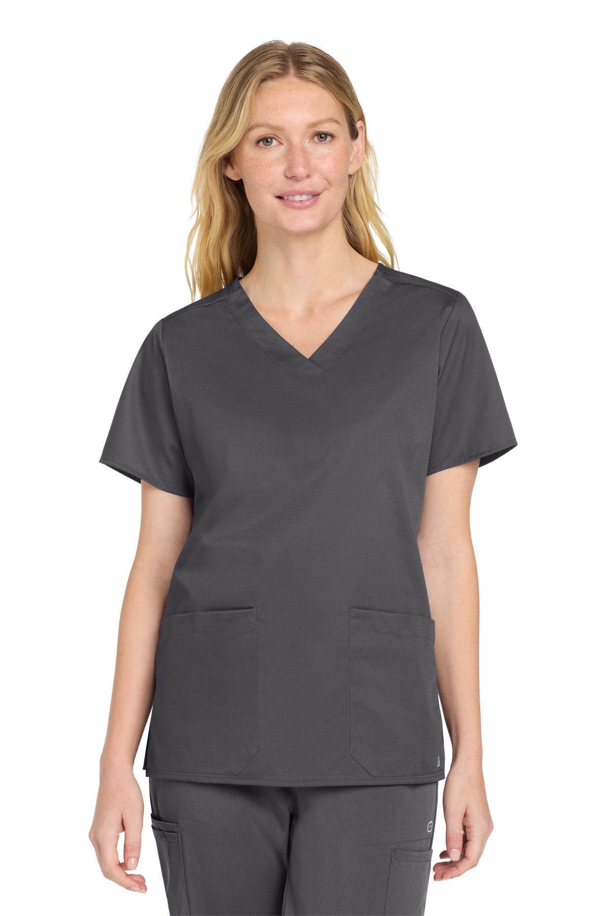 Custom Embroidery or DTF Print - Wink ® Women's WorkFlex V-Neck Top WW4560