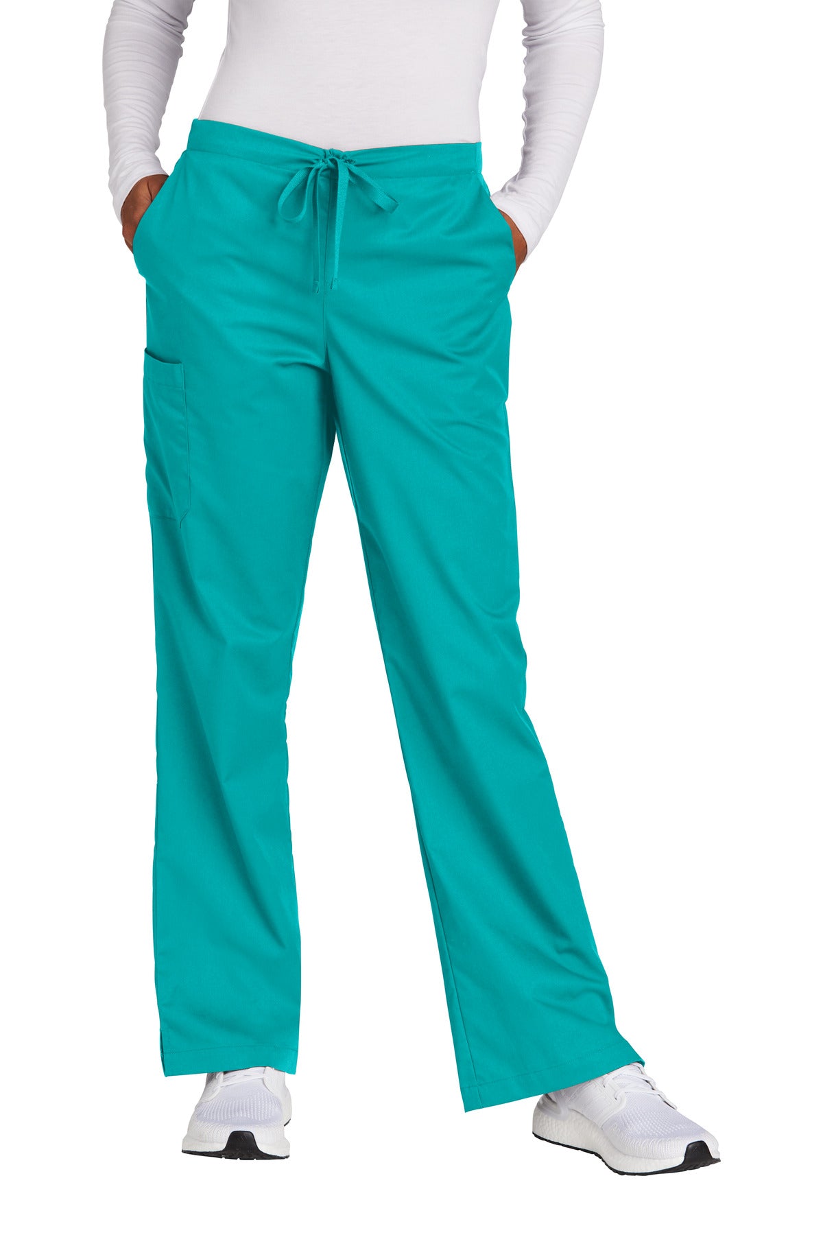 Custom Embroidered - Wink® Women's Petite WorkFlex Flare Leg Cargo Pant WW4750P