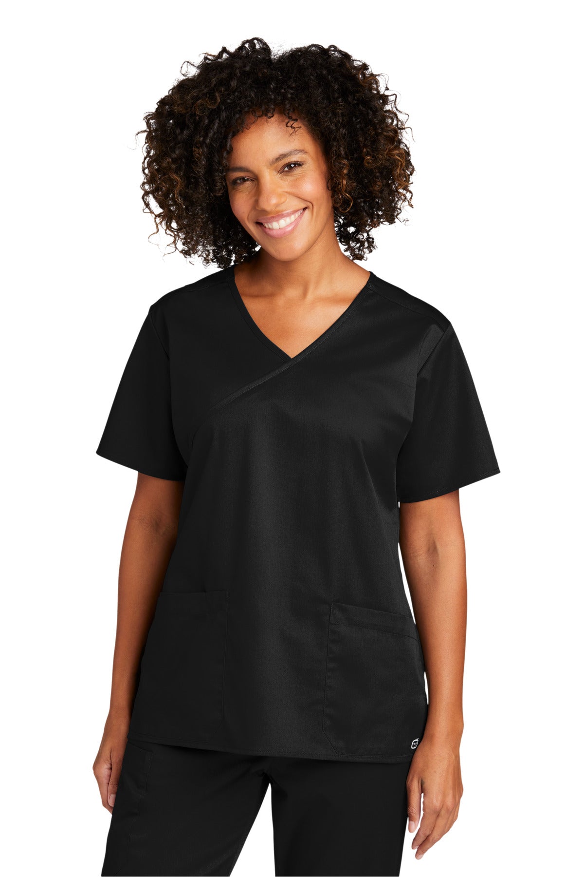 Custom Embroidered - Wink™ Women's WorkFlex™ Mock Wrap Top WW4760