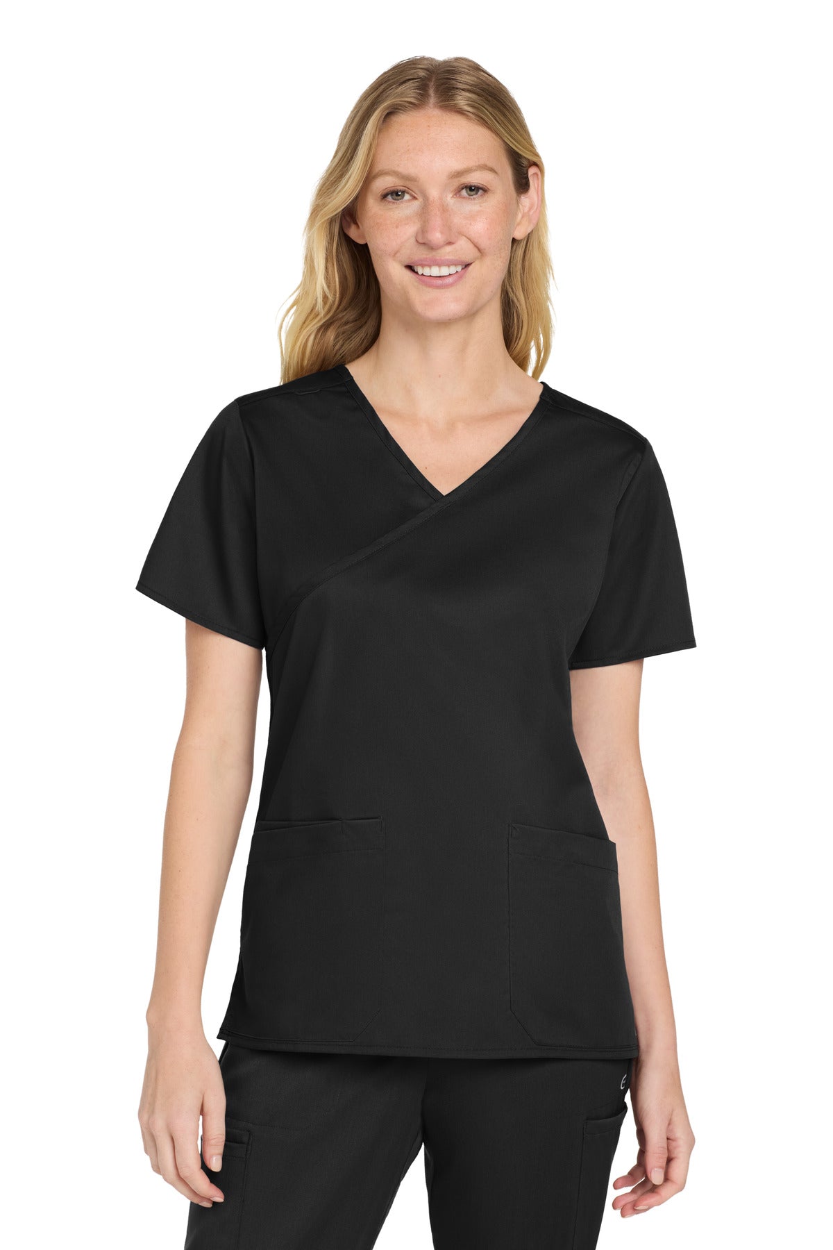 Custom Embroidery or DTF Print - Wink ® Women's WorkFlex ™ Mock Wrap Top WW4760