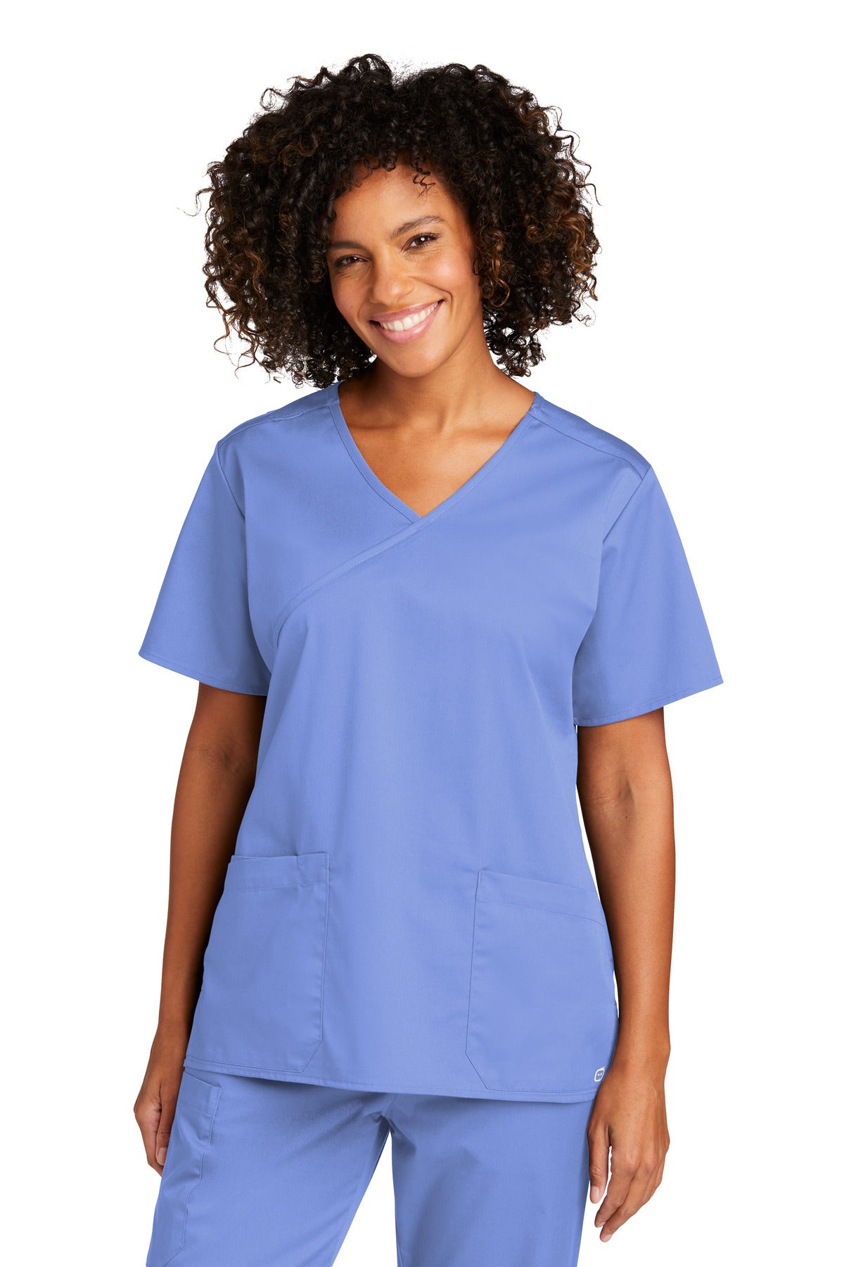 Custom Embroidered - Wink™ Women's WorkFlex™ Mock Wrap Top WW4760