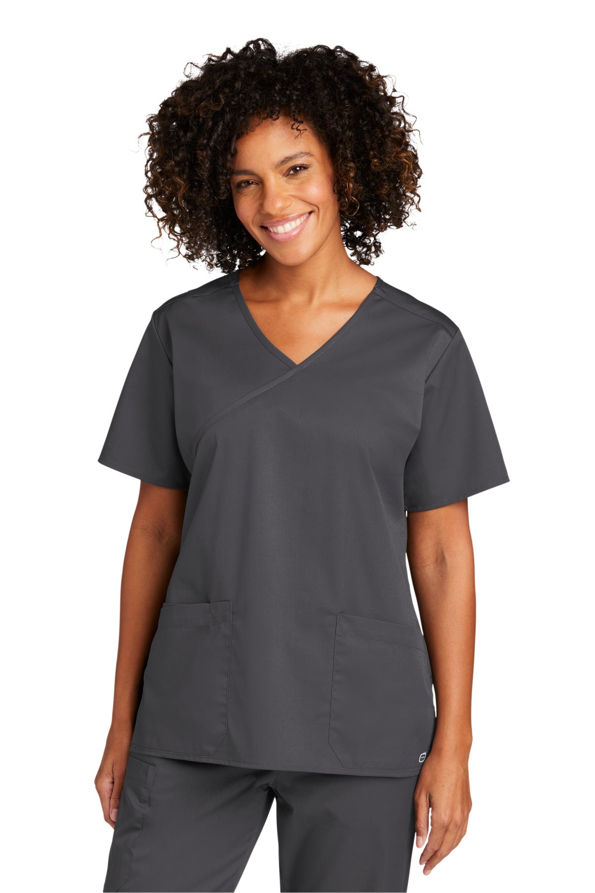 Custom Embroidered - Wink™ Women's WorkFlex™ Mock Wrap Top WW4760