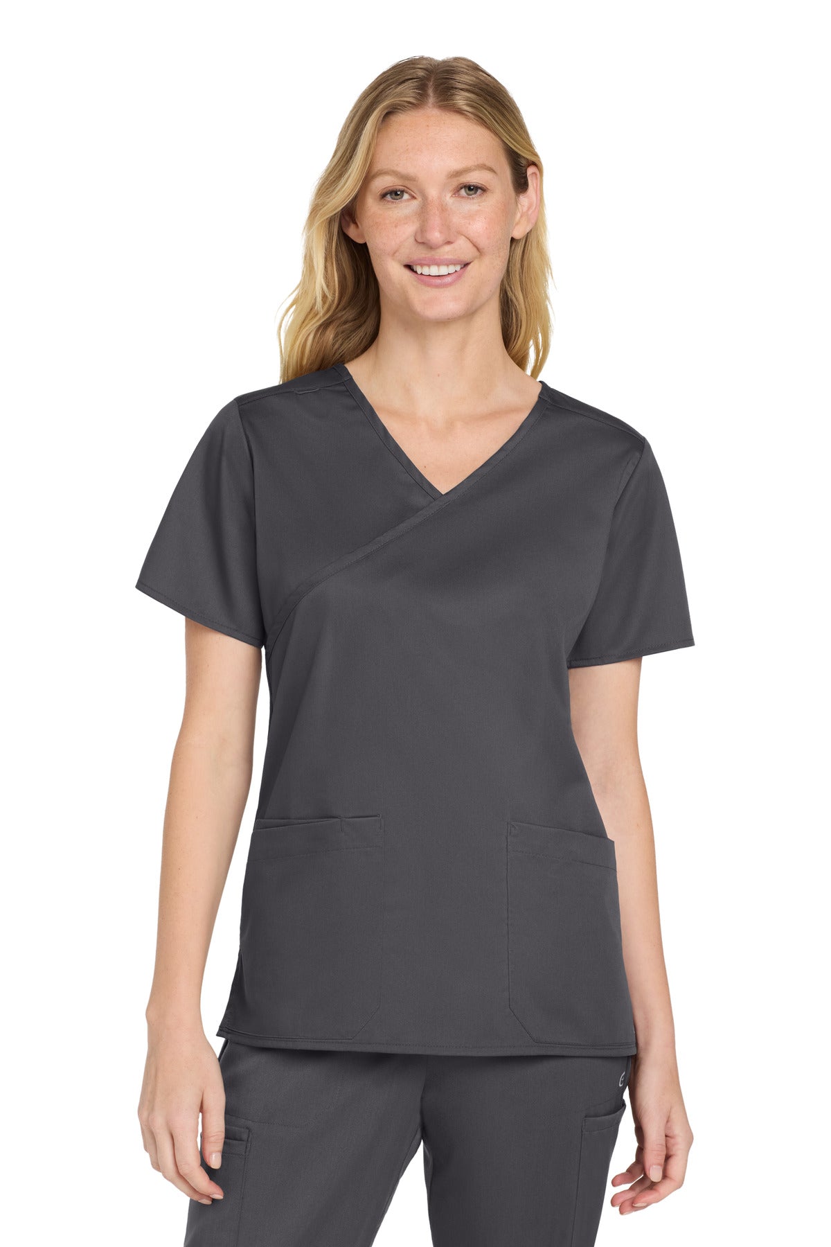Custom Embroidery or DTF Print - Wink ® Women's WorkFlex ™ Mock Wrap Top WW4760