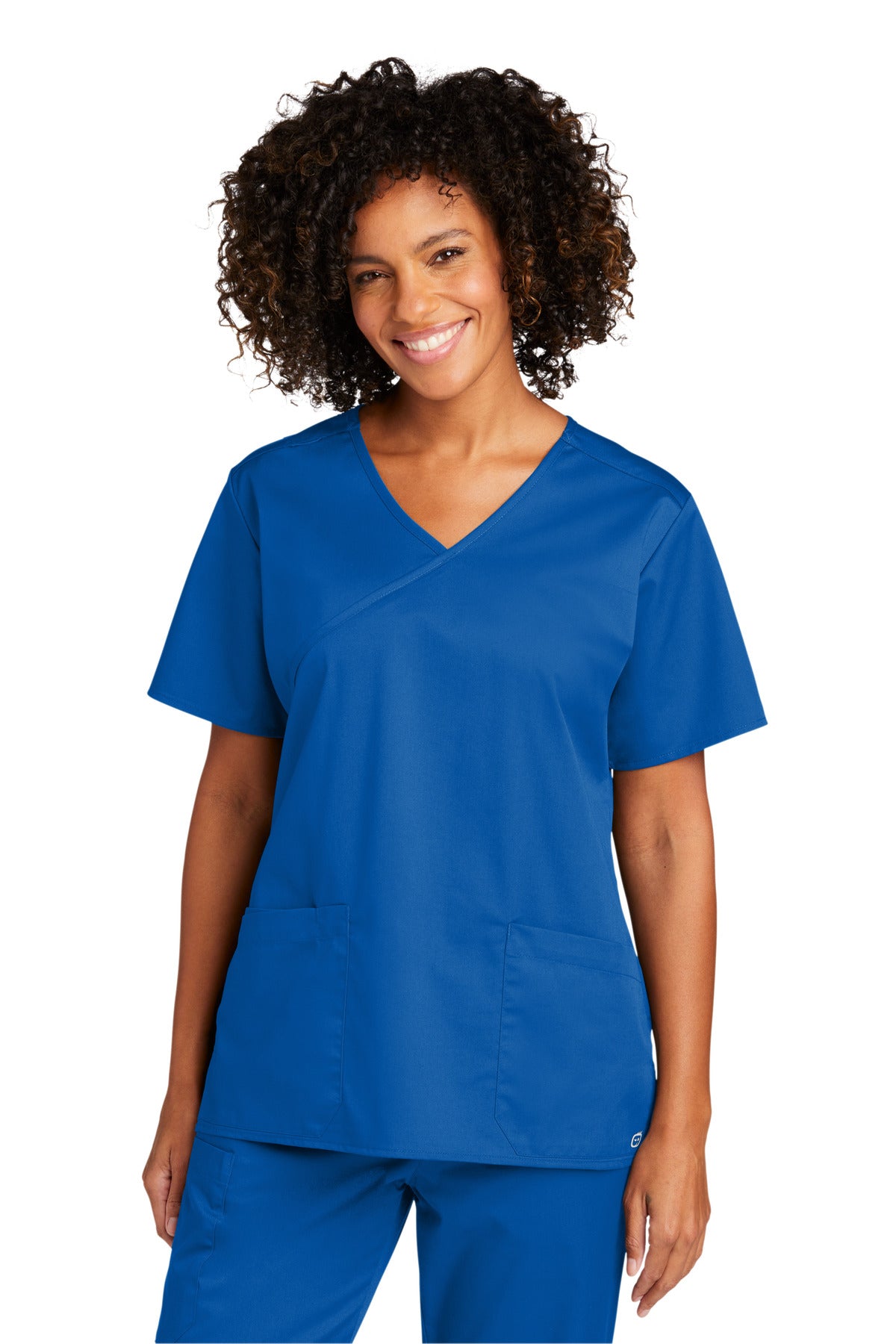 Custom Embroidered - Wink™ Women's WorkFlex™ Mock Wrap Top WW4760