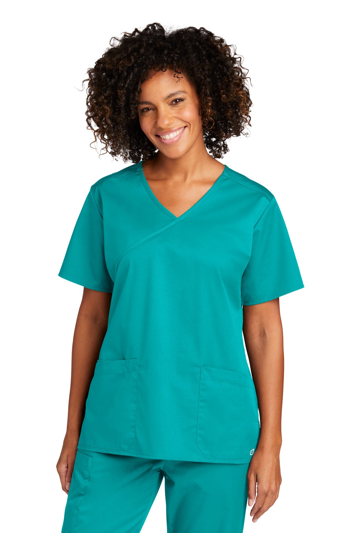 Custom Embroidered - Wink™ Women's WorkFlex™ Mock Wrap Top WW4760