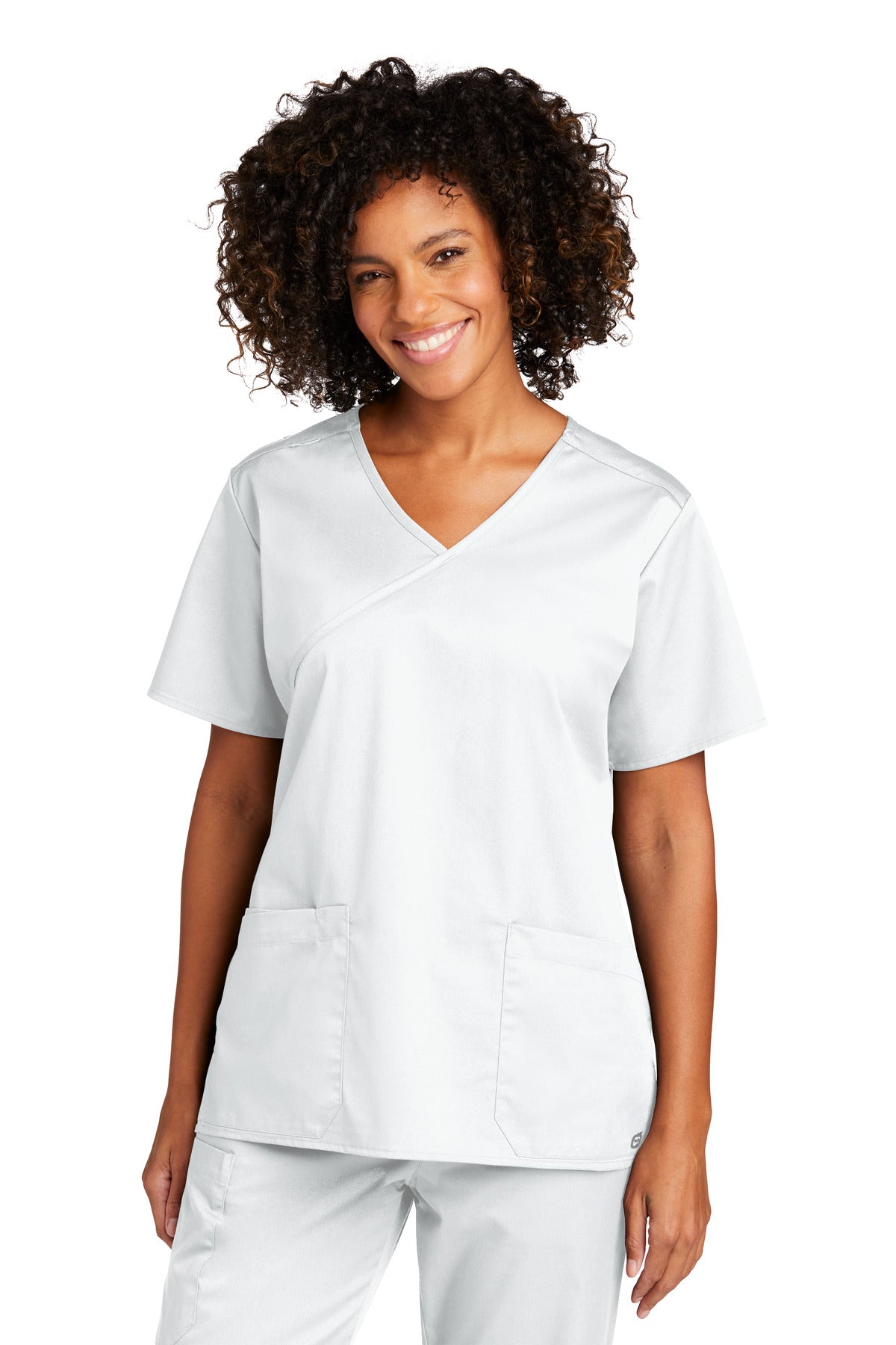 Custom Embroidered - Wink™ Women's WorkFlex™ Mock Wrap Top WW4760
