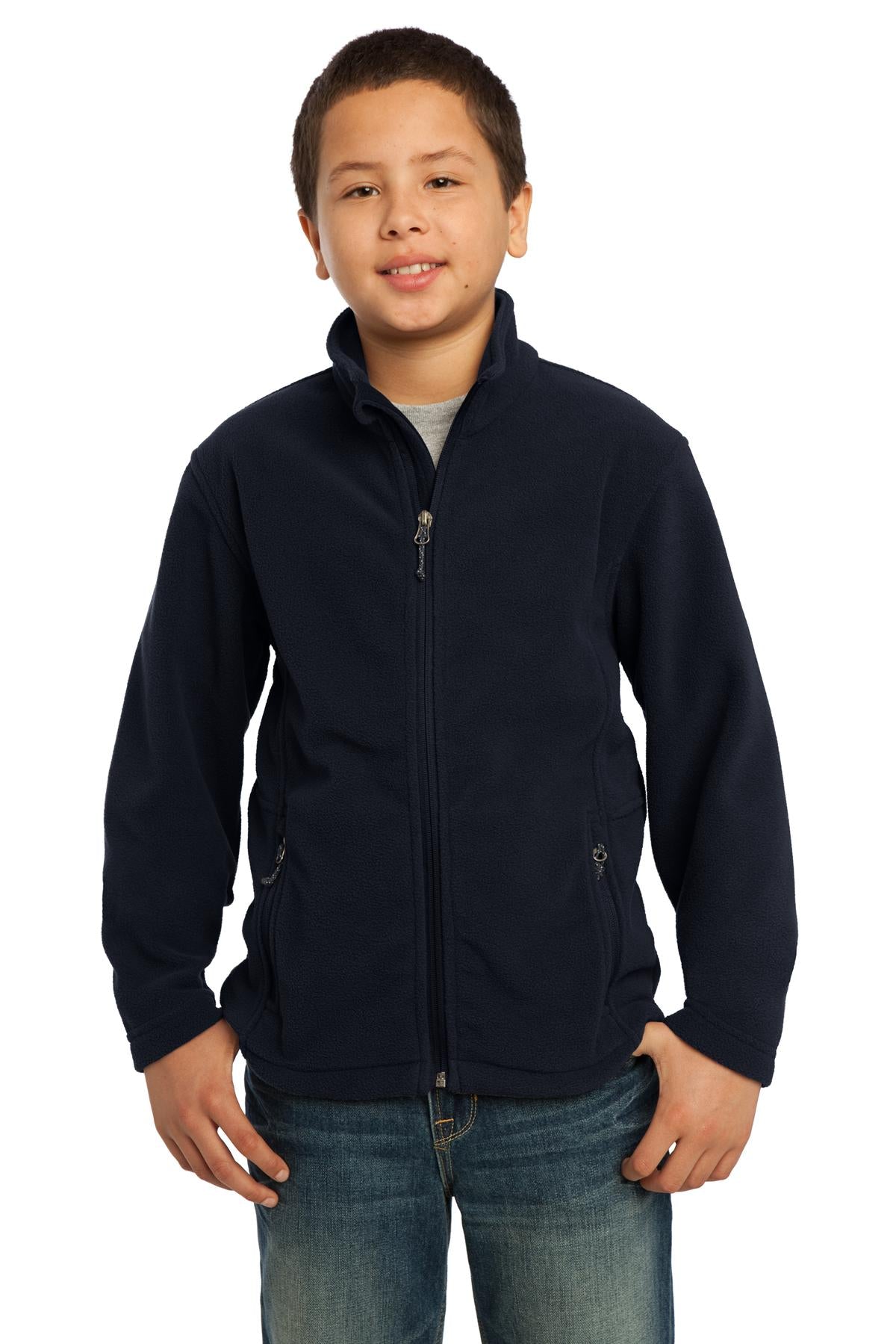 Custom Embroidery or DTF Print - Port Authority ® Youth Value Fleece Jacket. Y217