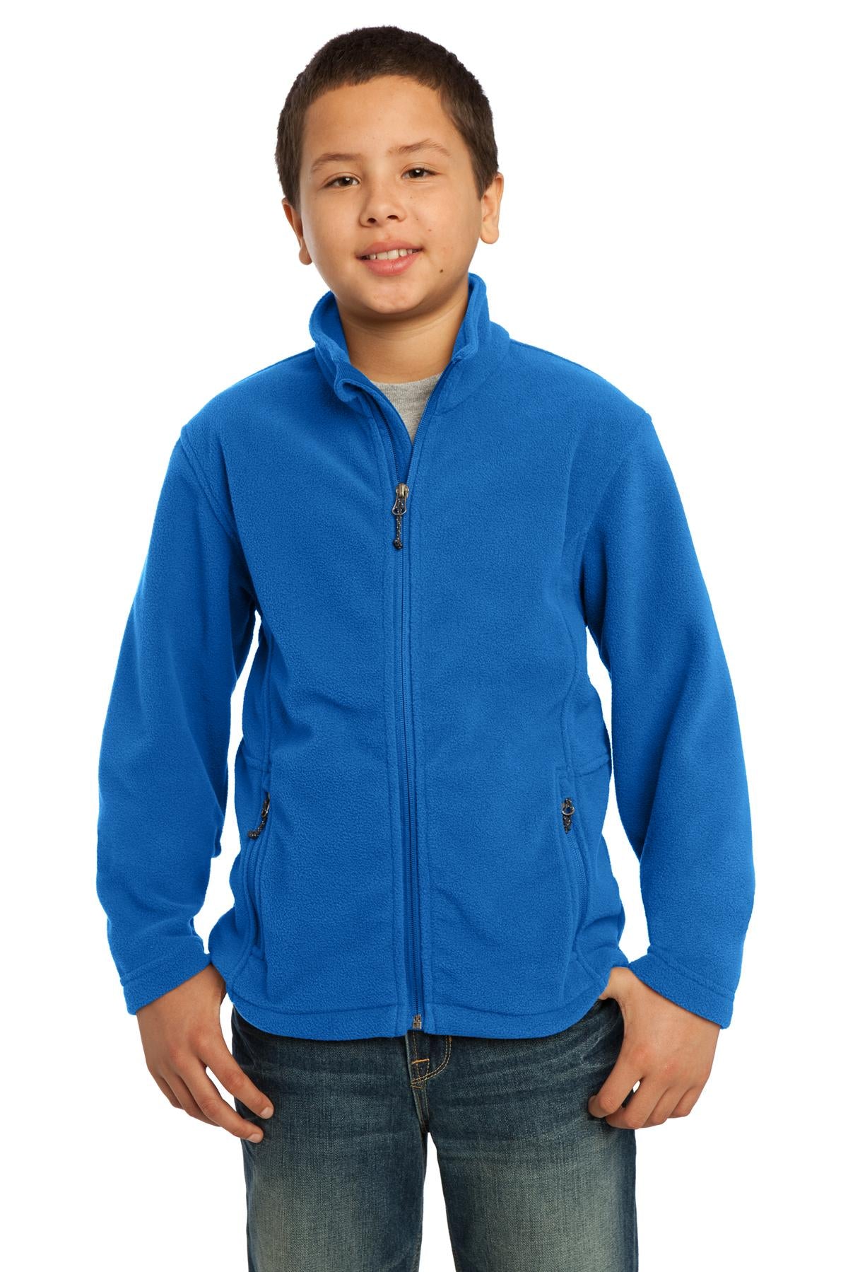 Custom Embroidery or DTF Print - Port Authority ® Youth Value Fleece Jacket. Y217