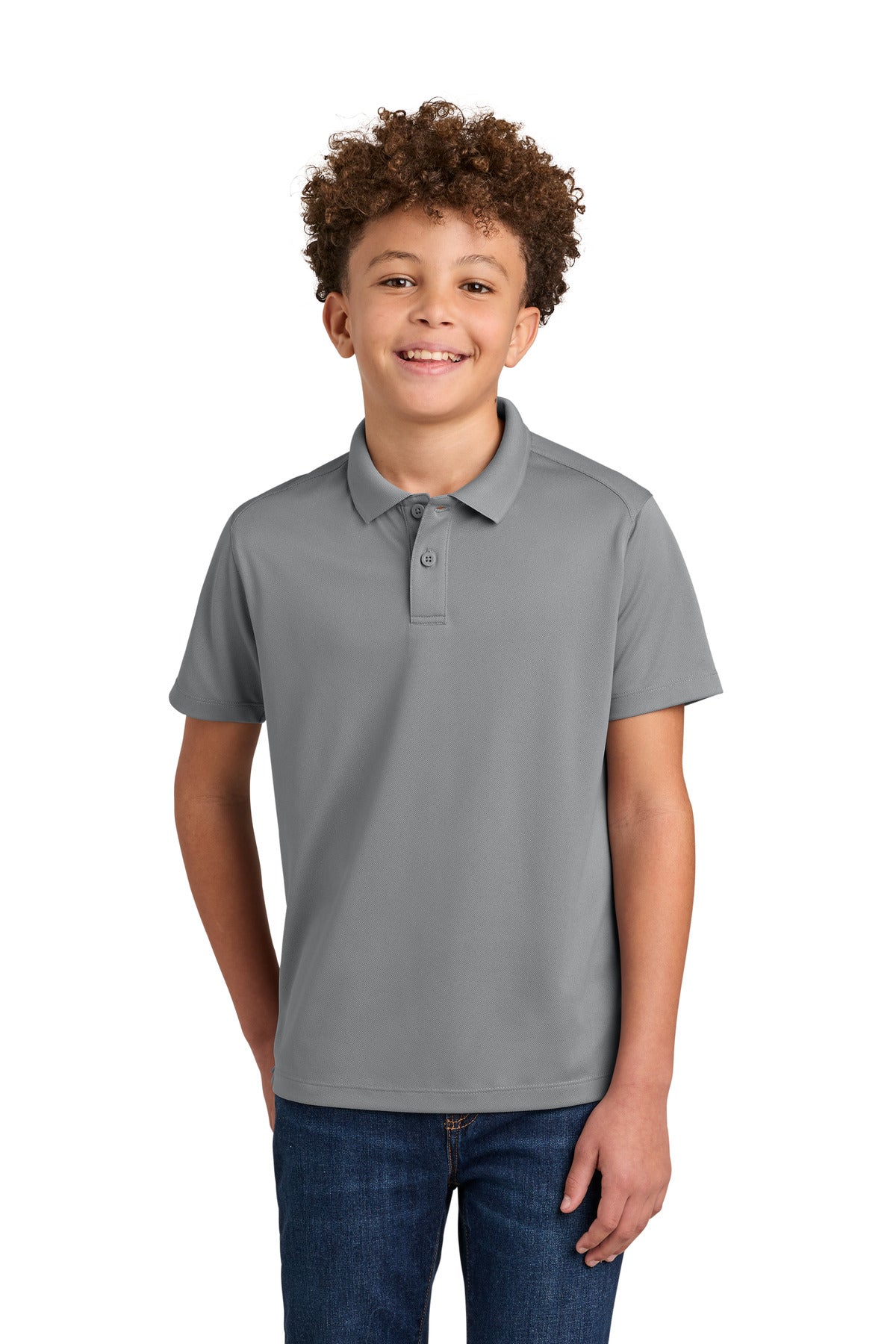 Custom Embroidery or DTF Print - Port Authority ® Youth Wearever Performance Pique Polo Y240