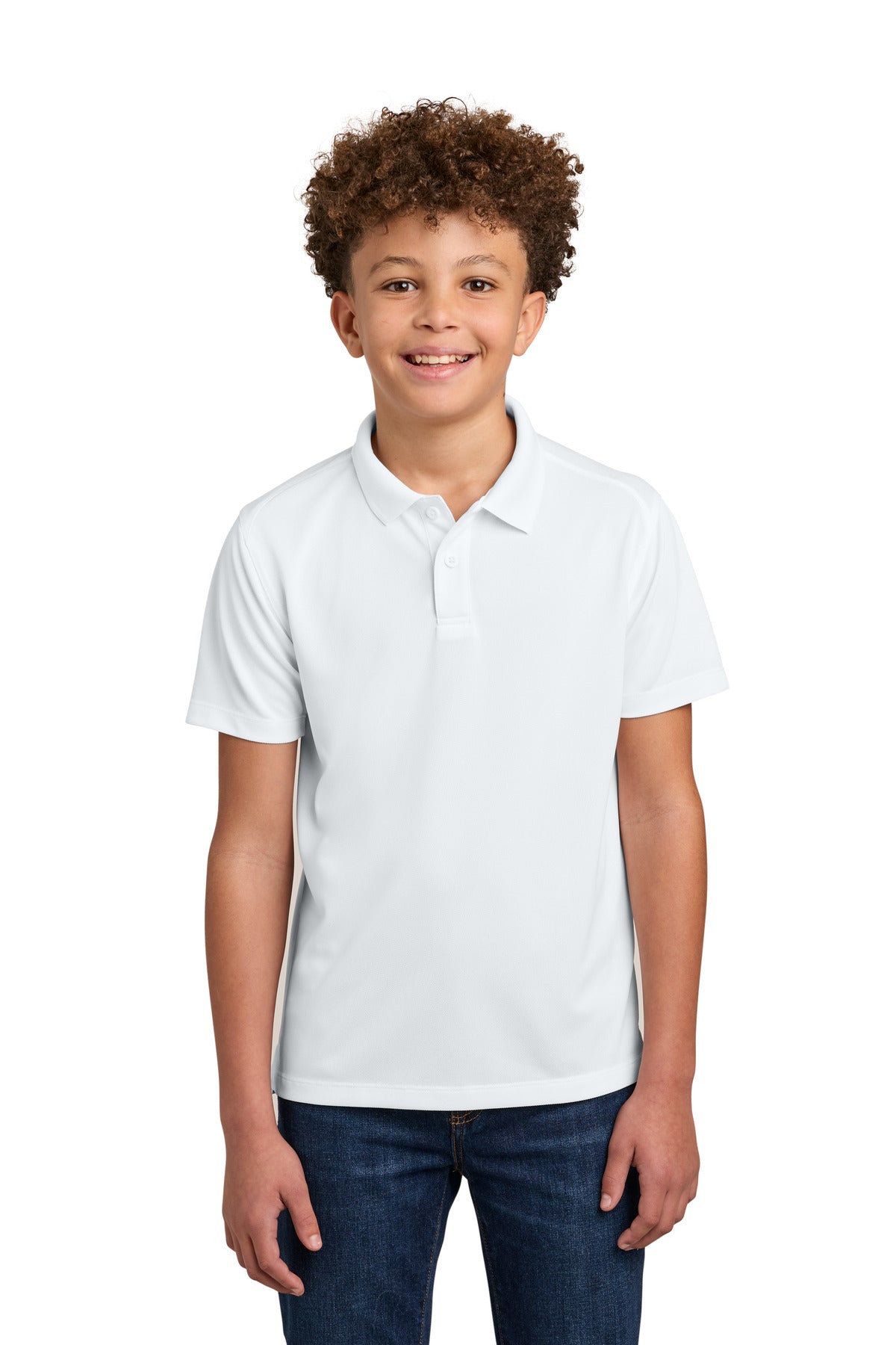 Custom Embroidery or DTF Print - Port Authority ® Youth Wearever Performance Pique Polo Y240
