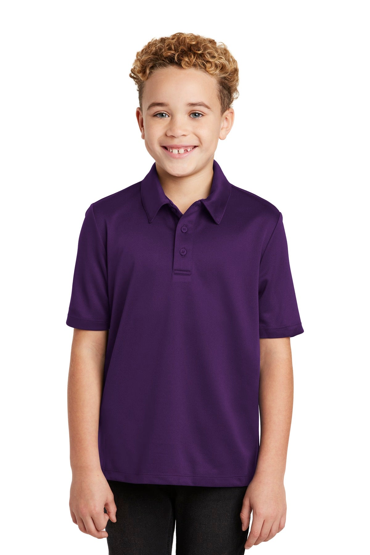 Custom Embroidery or DTF Print - Port Authority ® Youth Silk Touch™ Performance Polo. Y540
