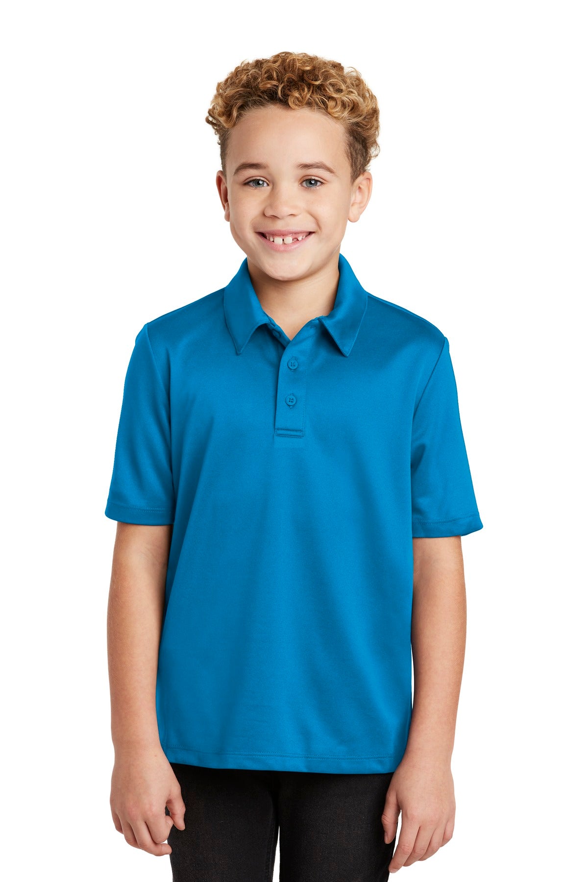 Custom Embroidery or DTF Print - Port Authority ® Youth Silk Touch™ Performance Polo. Y540