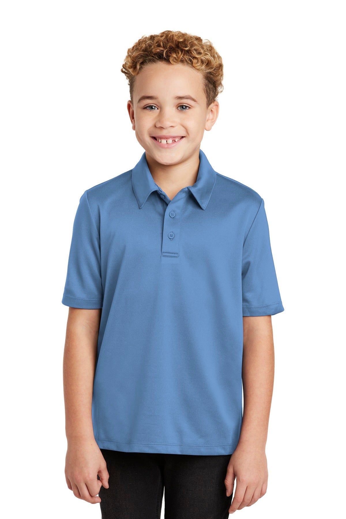 Custom Embroidery or DTF Print - Port Authority ® Youth Silk Touch™ Performance Polo. Y540