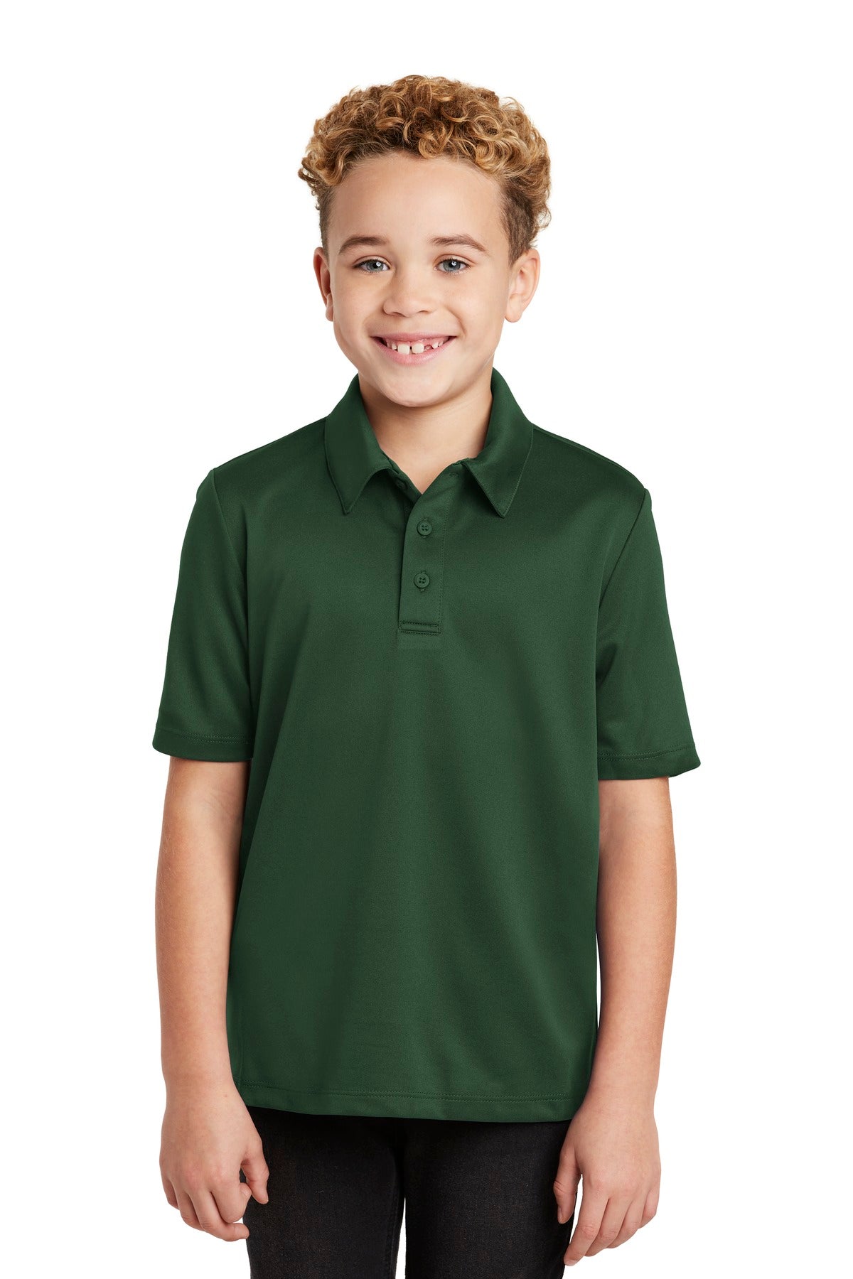 Custom Embroidery or DTF Print - Port Authority ® Youth Silk Touch™ Performance Polo. Y540