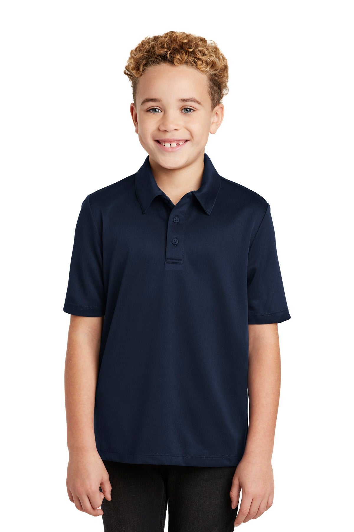 Custom Embroidery or DTF Print - Port Authority ® Youth Silk Touch™ Performance Polo. Y540